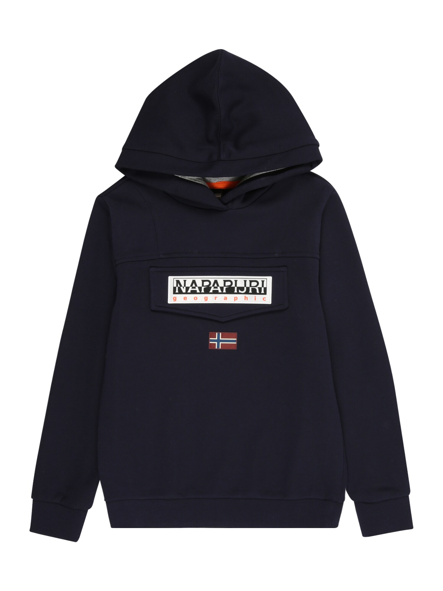 NAPAPIJRI Bluză de molton Burgee  bleumarin / portocaliu mandarină / negru / alb