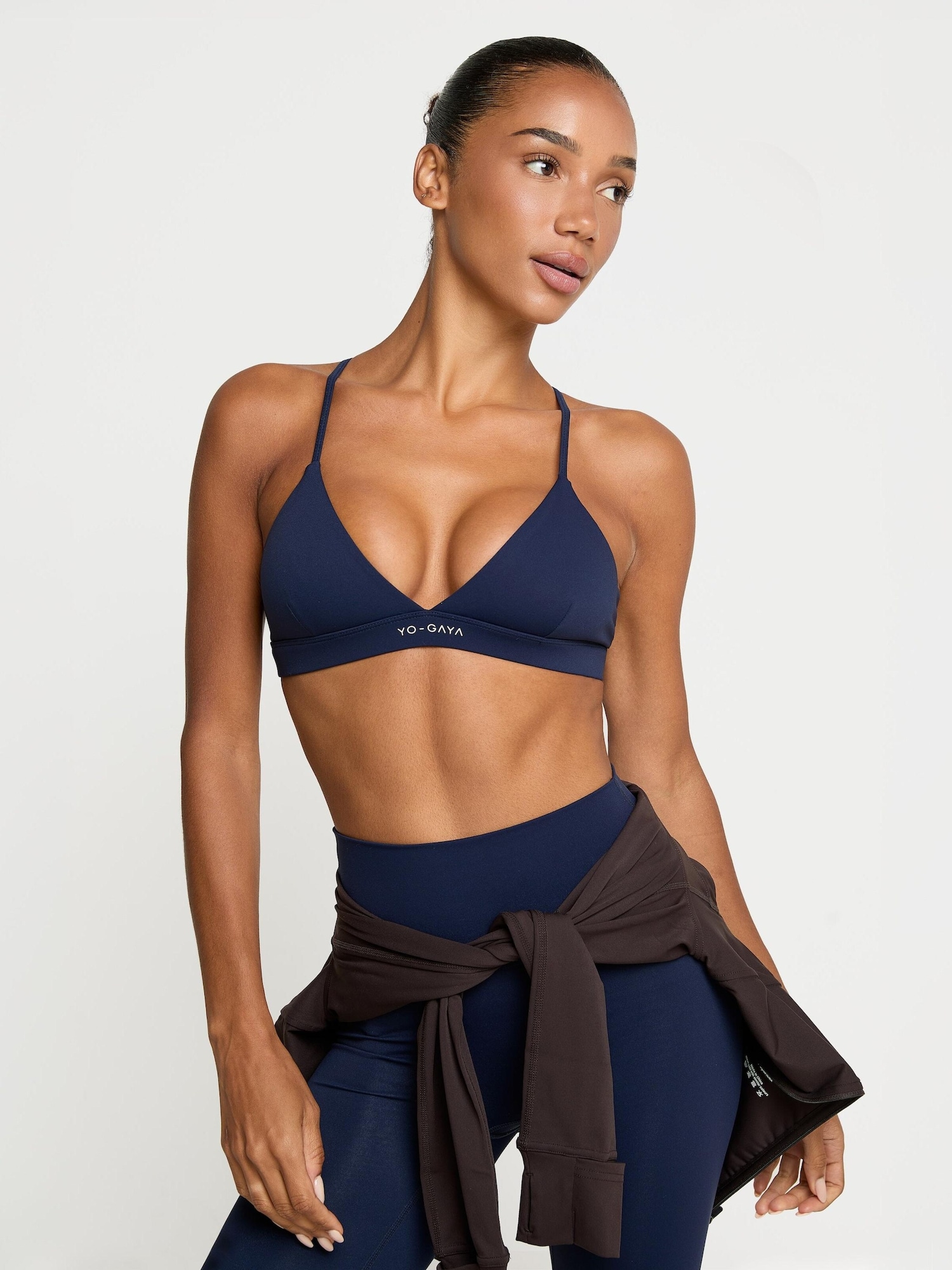 YO-GAYA Sportski grudnjak 'Studio Triangle Bra' mornarsko plava