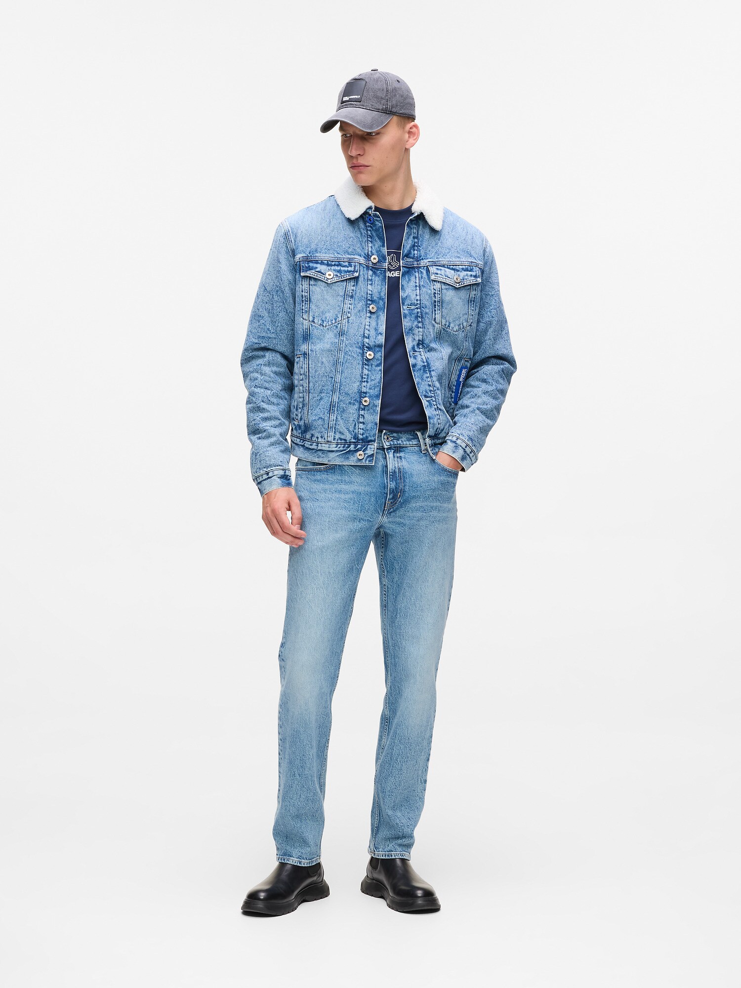KARL LAGERFELD JEANS Džínsy tmavomodrá (obrázok 5)