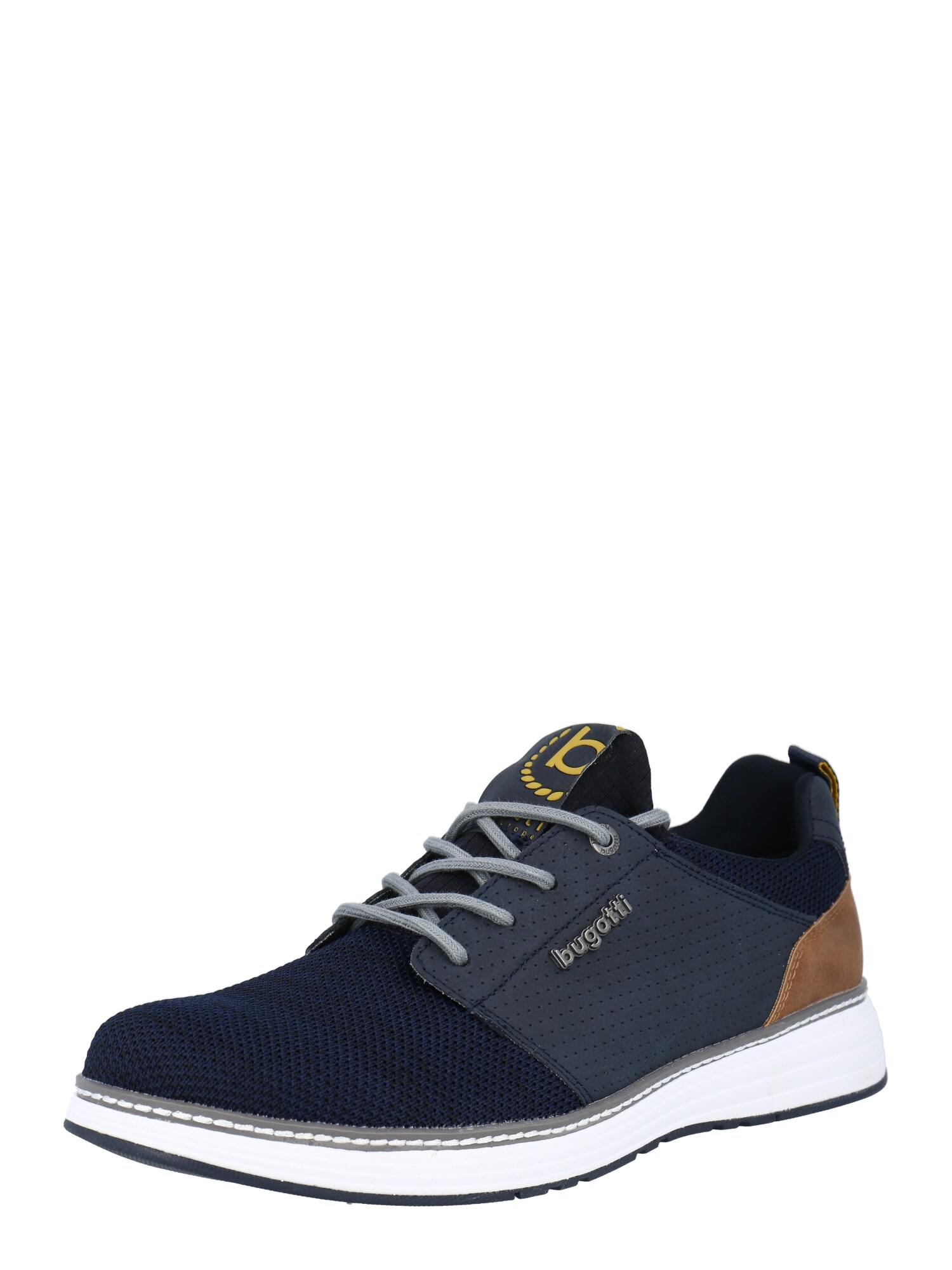 bugatti Sneaker low Colby  albastru închis / maro / galben muștar