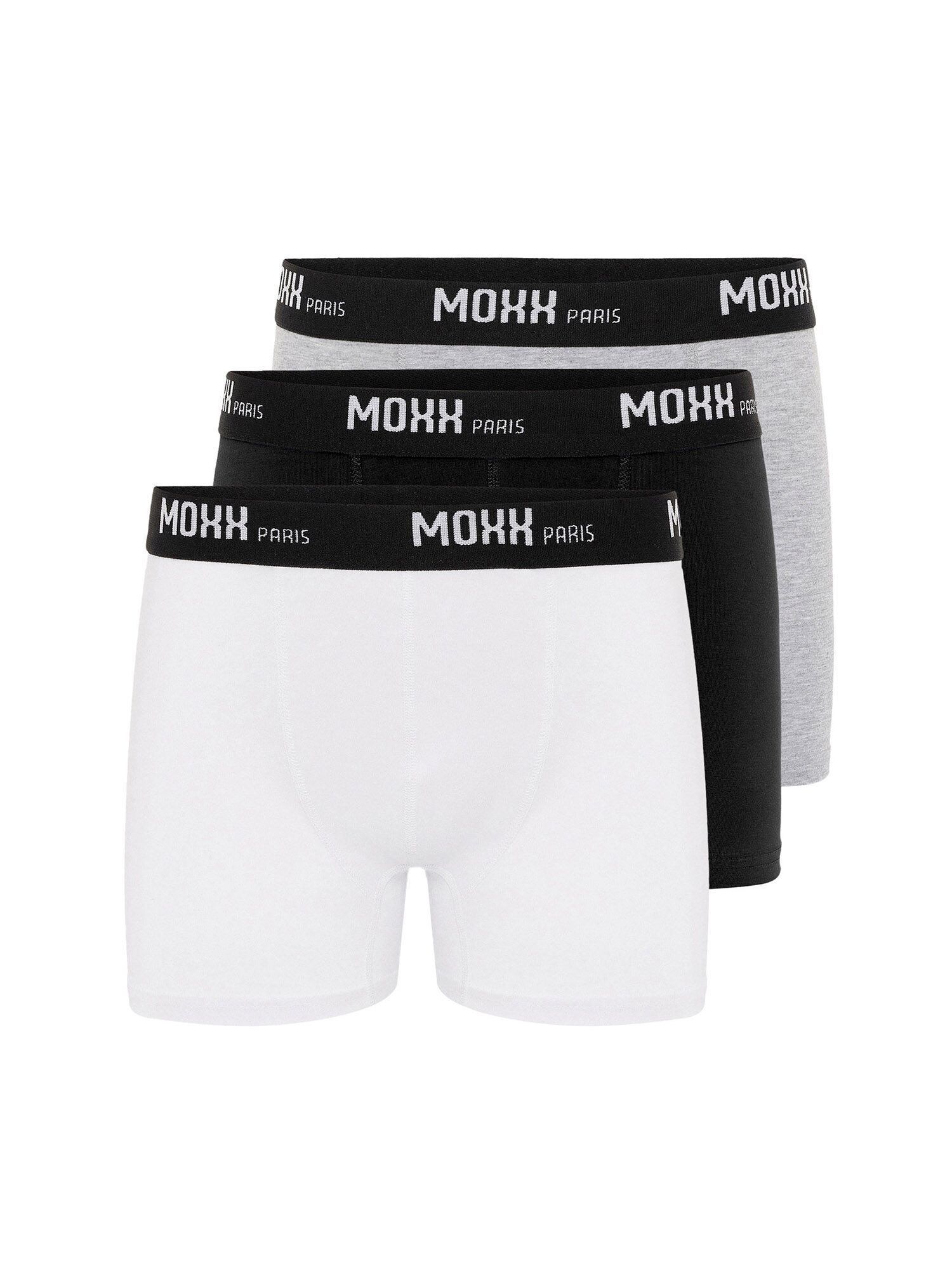Moxx Paris Boxeri Kevin  gri amestecat / negru / alb