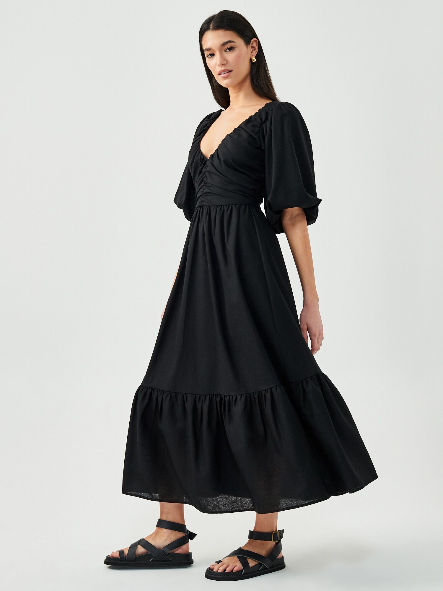 Thumbnail - St MRLO Kleid LUCA TIERED DRESS