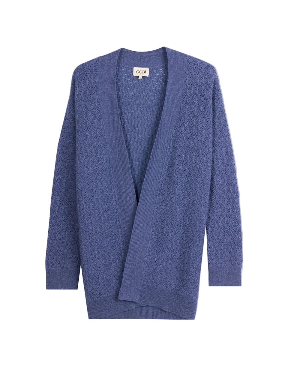 Kofta 'Ajour Knit Open-Front Cashmere Cardigan'