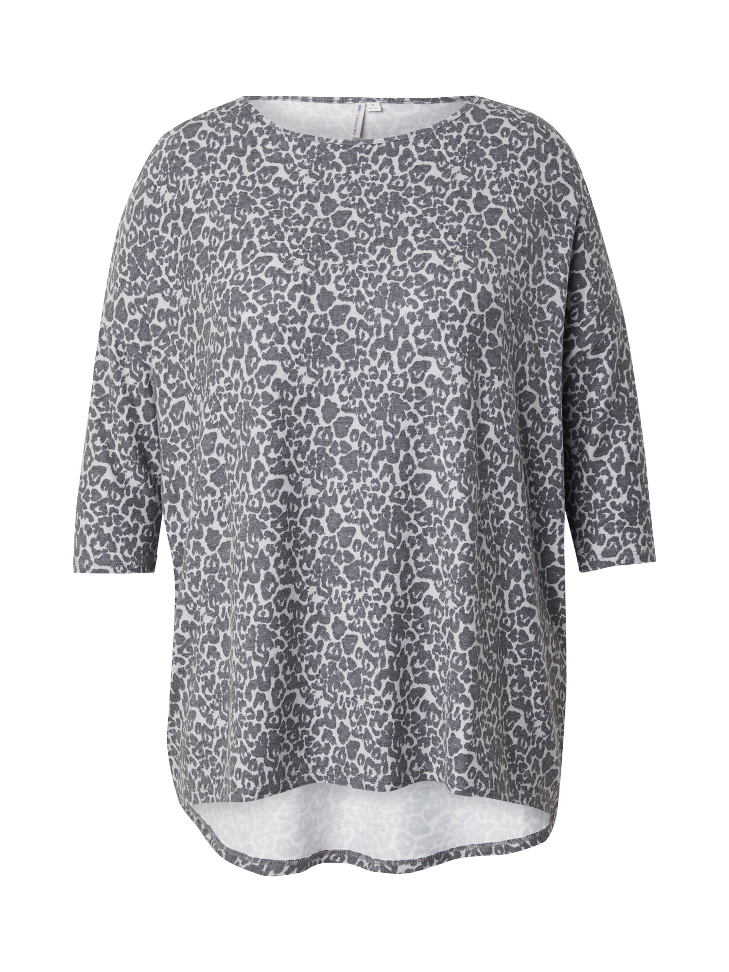 ONLY Carmakoma Tricou  gri / negru
