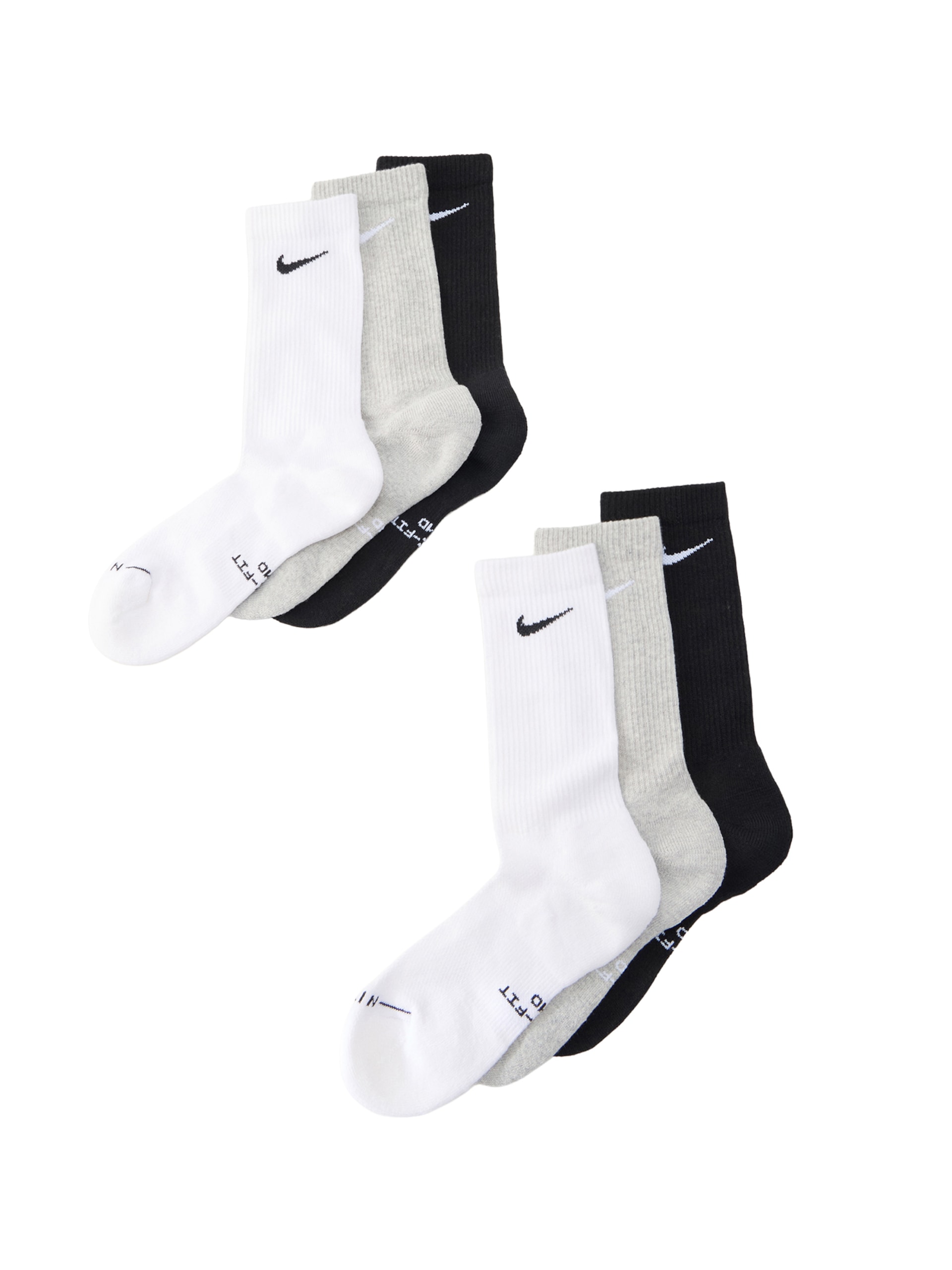 Nike Sportswear Sockor 'ED ELVD' gråmelerad / svart strumpor dam