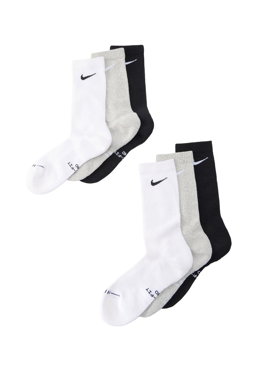Sockor 'ED ELVD' gråmelerad / svart