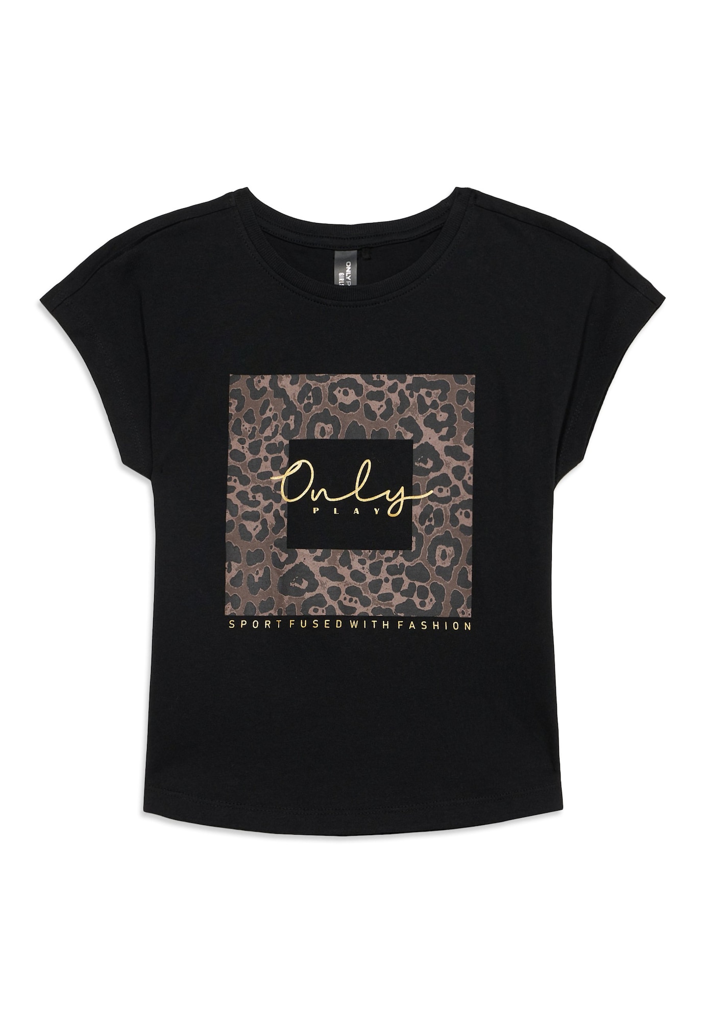 Only Play Girls Tricou funcțional ONPAUB-RIE maro / auriu / negru