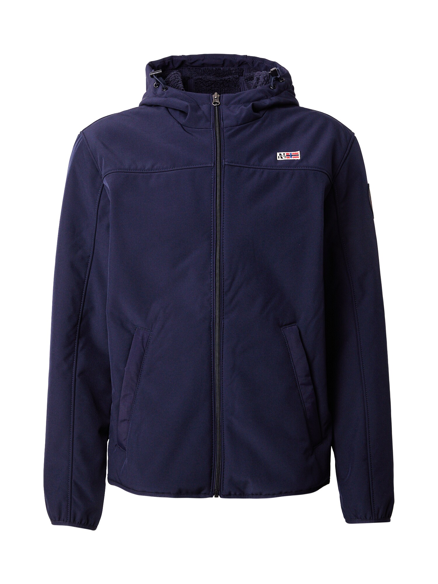 NAPAPIJRI Geacă de primăvară-toamnă ASHERMAN  bleumarin / roșu / alb