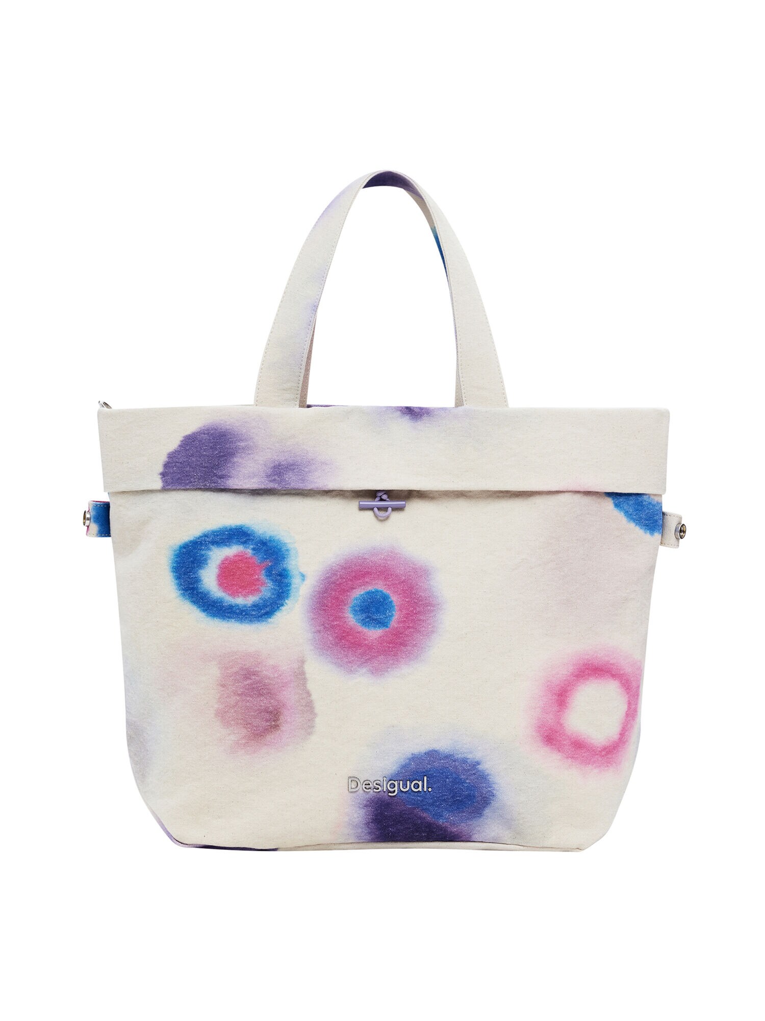 Desigual Shopper táska  kék / rózsaszín / fehér akciós termékkép 1
