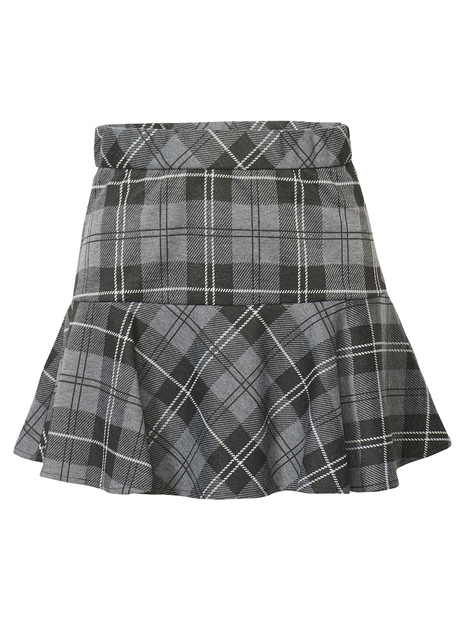 KOROSHI Fustă  gri / negru / alb