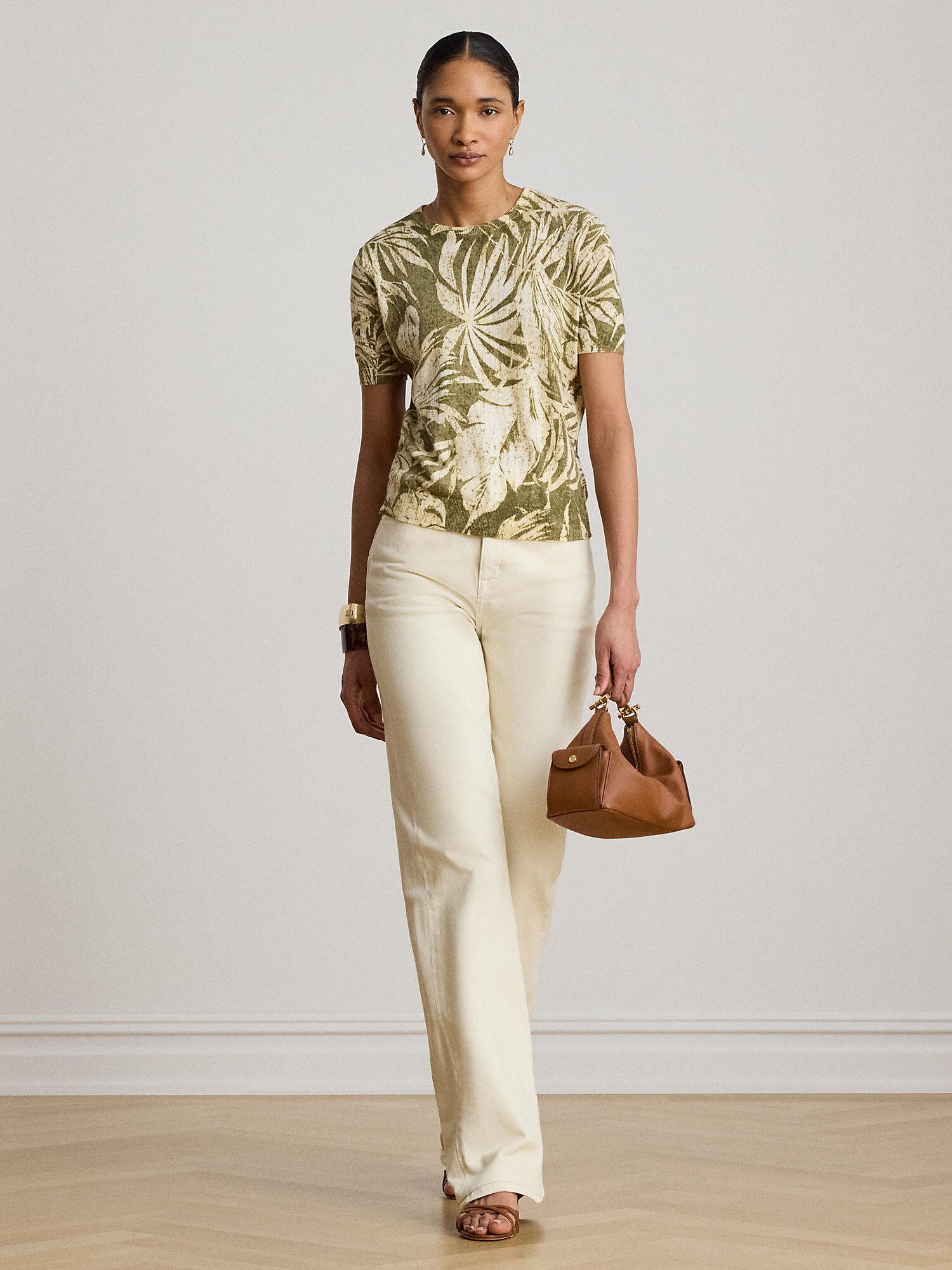 Lauren Ralph Lauren Jersey  crema / oliva – imagen 4