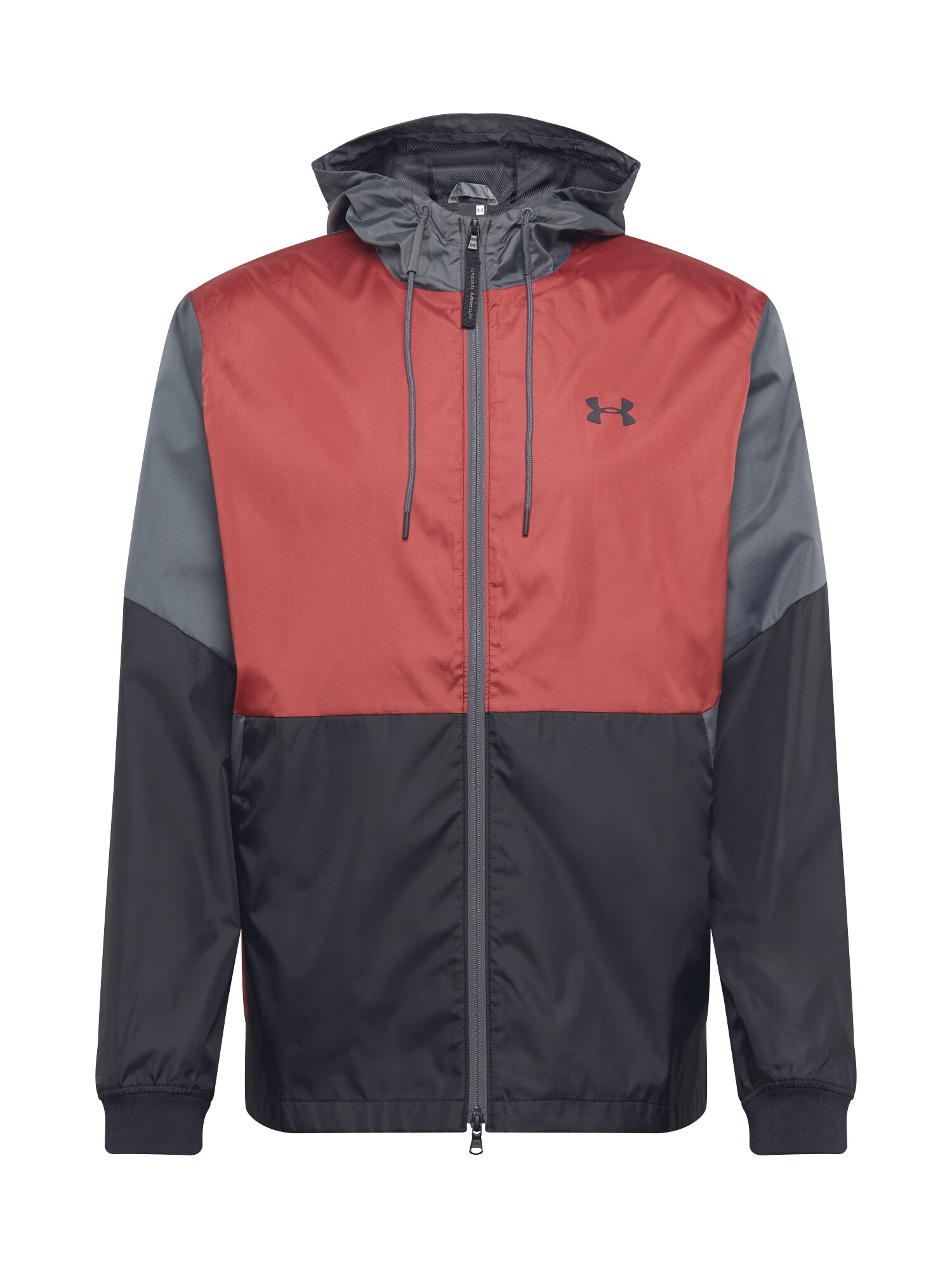 UNDER ARMOUR Sportiniai marškinėliai 'Legacy'  pilka / raudona / juoda
