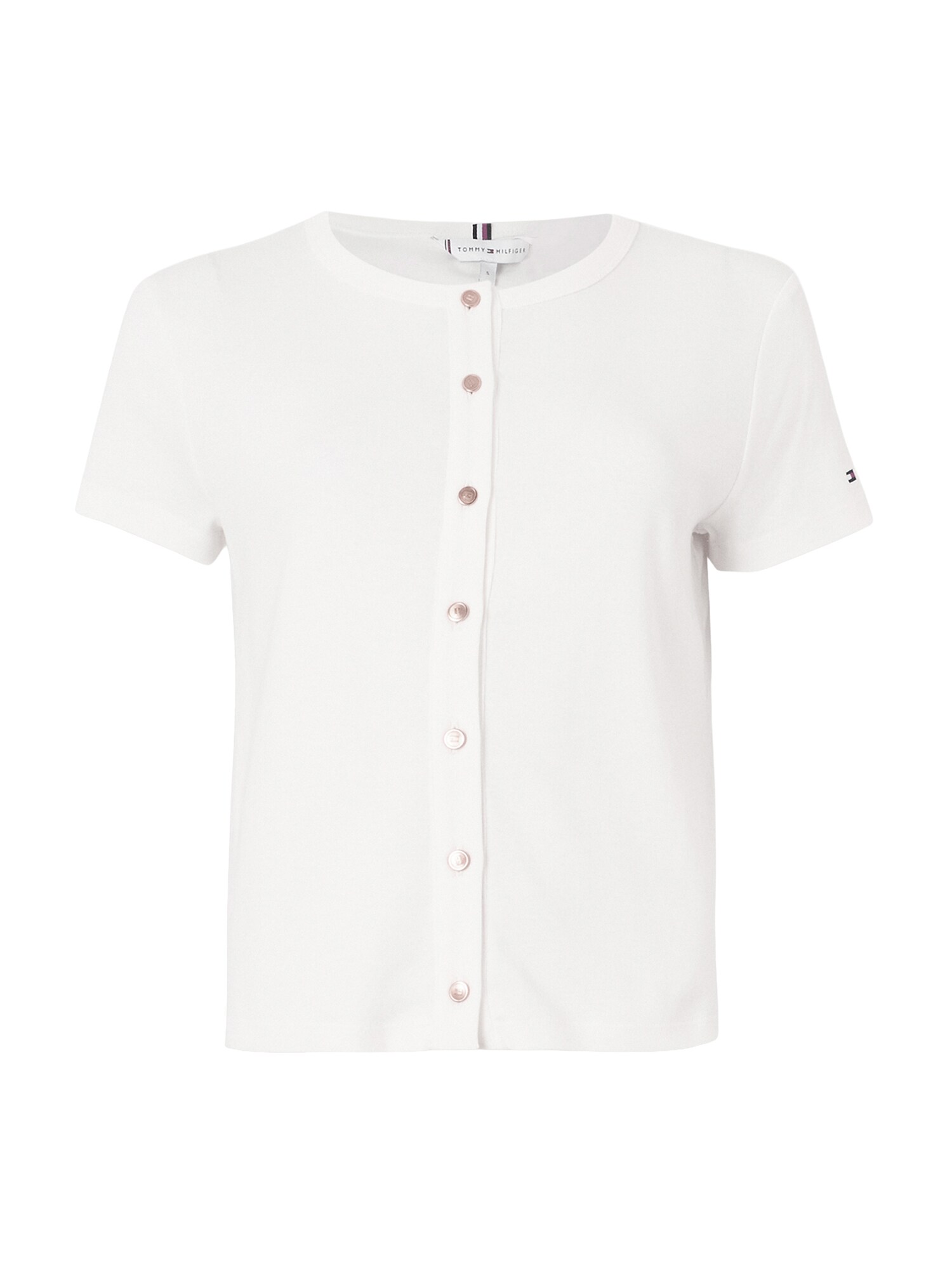 TOMMY HILFIGER Geacă tricotată  alb
