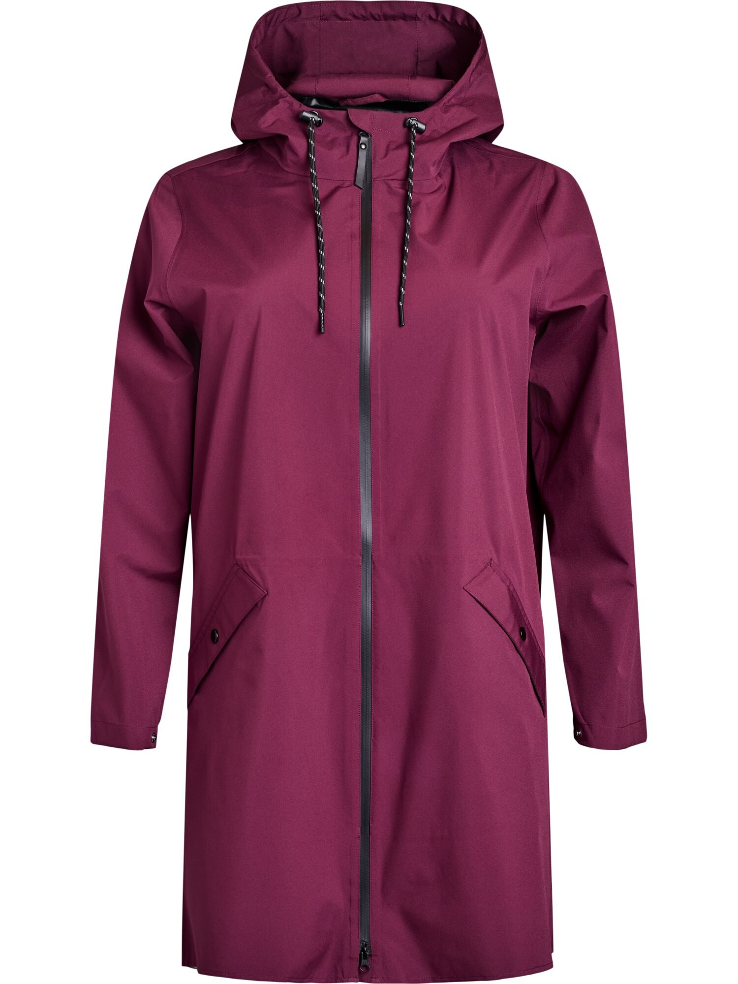 Zizzi Geacă de primăvară-toamnă  roșu-violet / negru