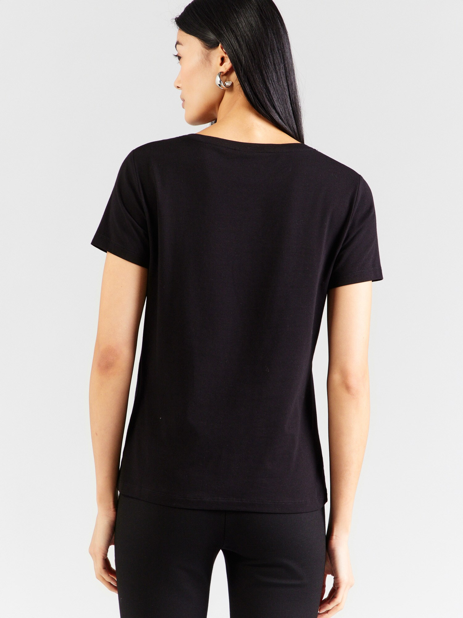 EA7 Emporio Armani Camiseta gris plateado / negro – imagen 3