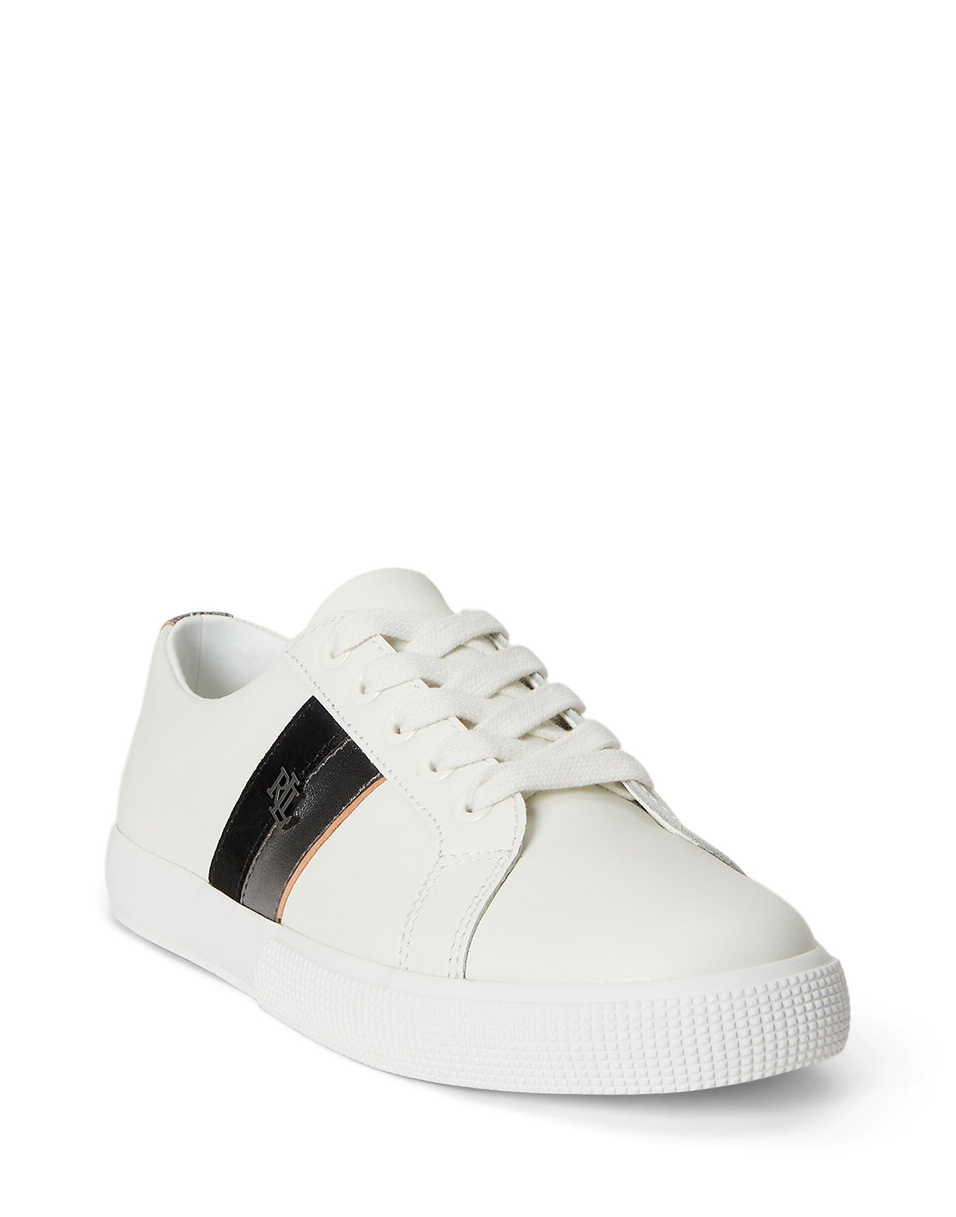 Lauren Ralph Lauren Janson Ii Metallic-Trim Leather Sneaker sneakers dam – bild 7