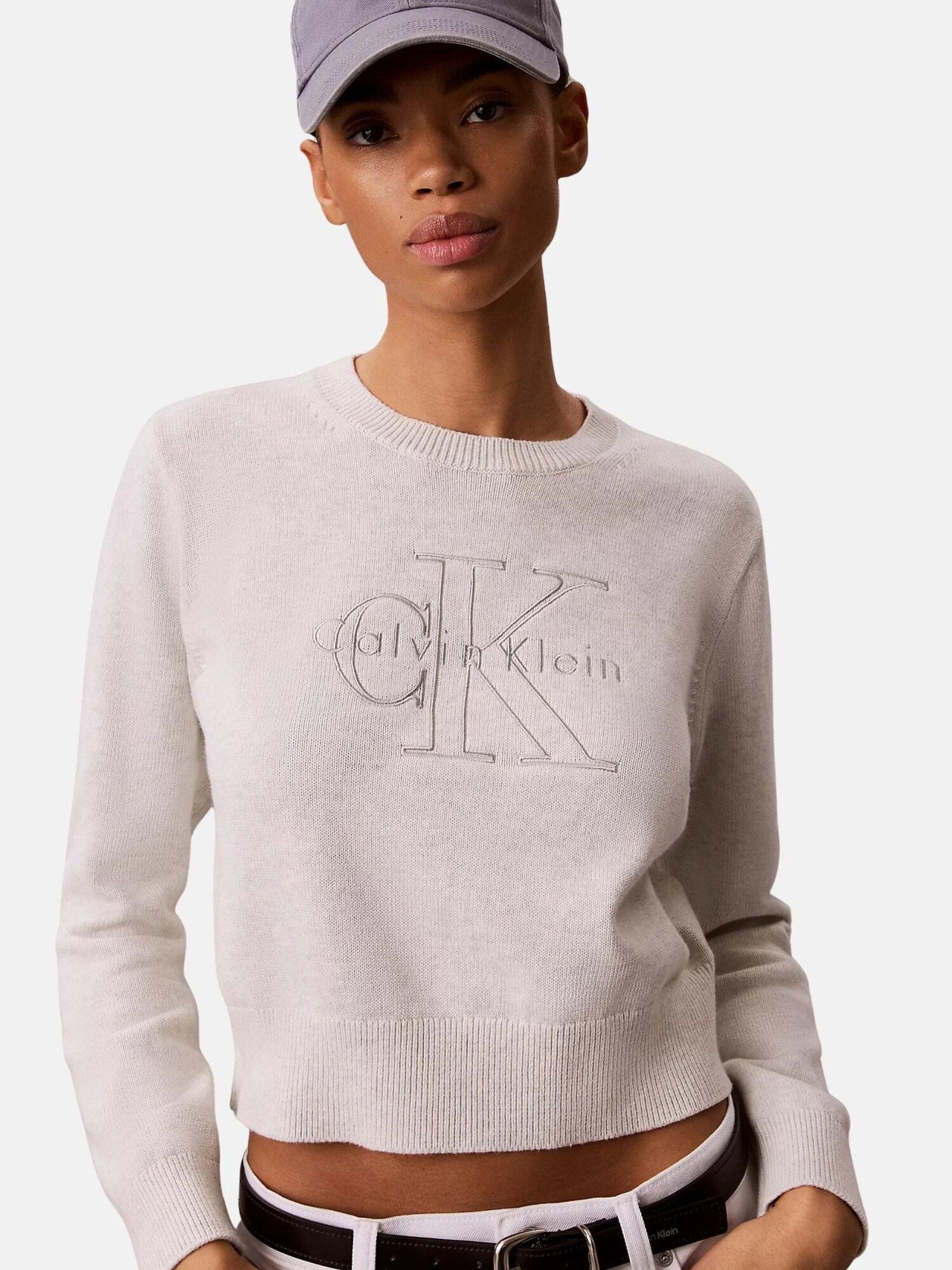 Calvin Klein Jersey gris claro – imagen 3