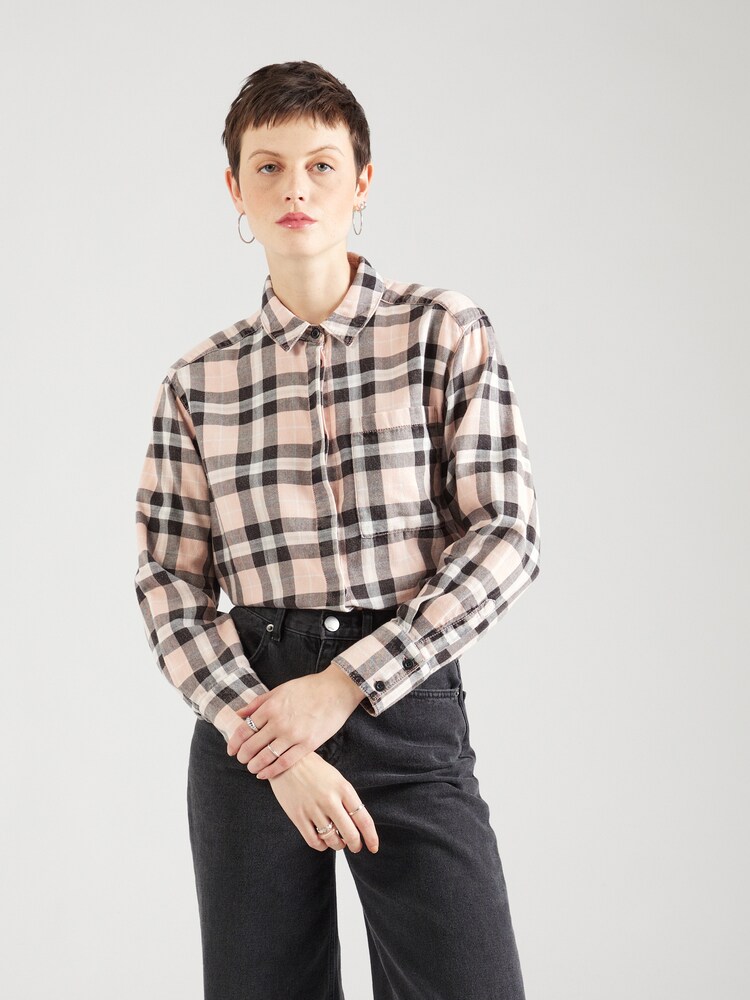 QS Bluse Damen Größe M/L pfirsich / schwarz / weiß