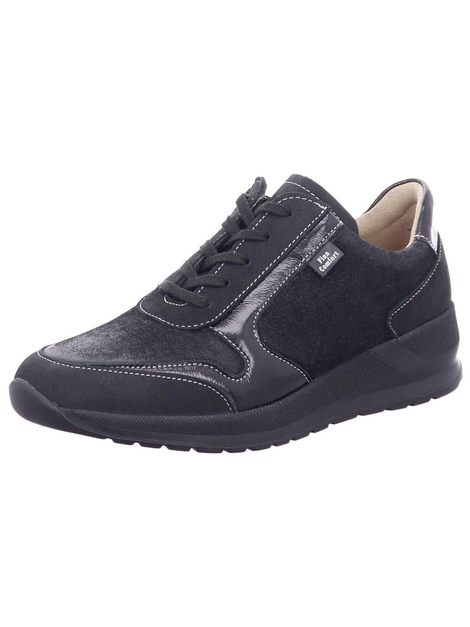 Finn Comfort Zapatillas deportivas bajas 'Sneaker Damen 05067 902253 Echtleder in schwarz' negro