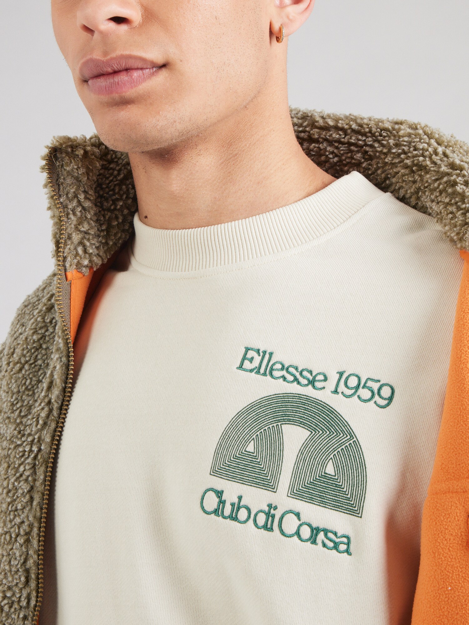 ELLESSE Mikina smaragdová / šedobiela (obrázok 5)
