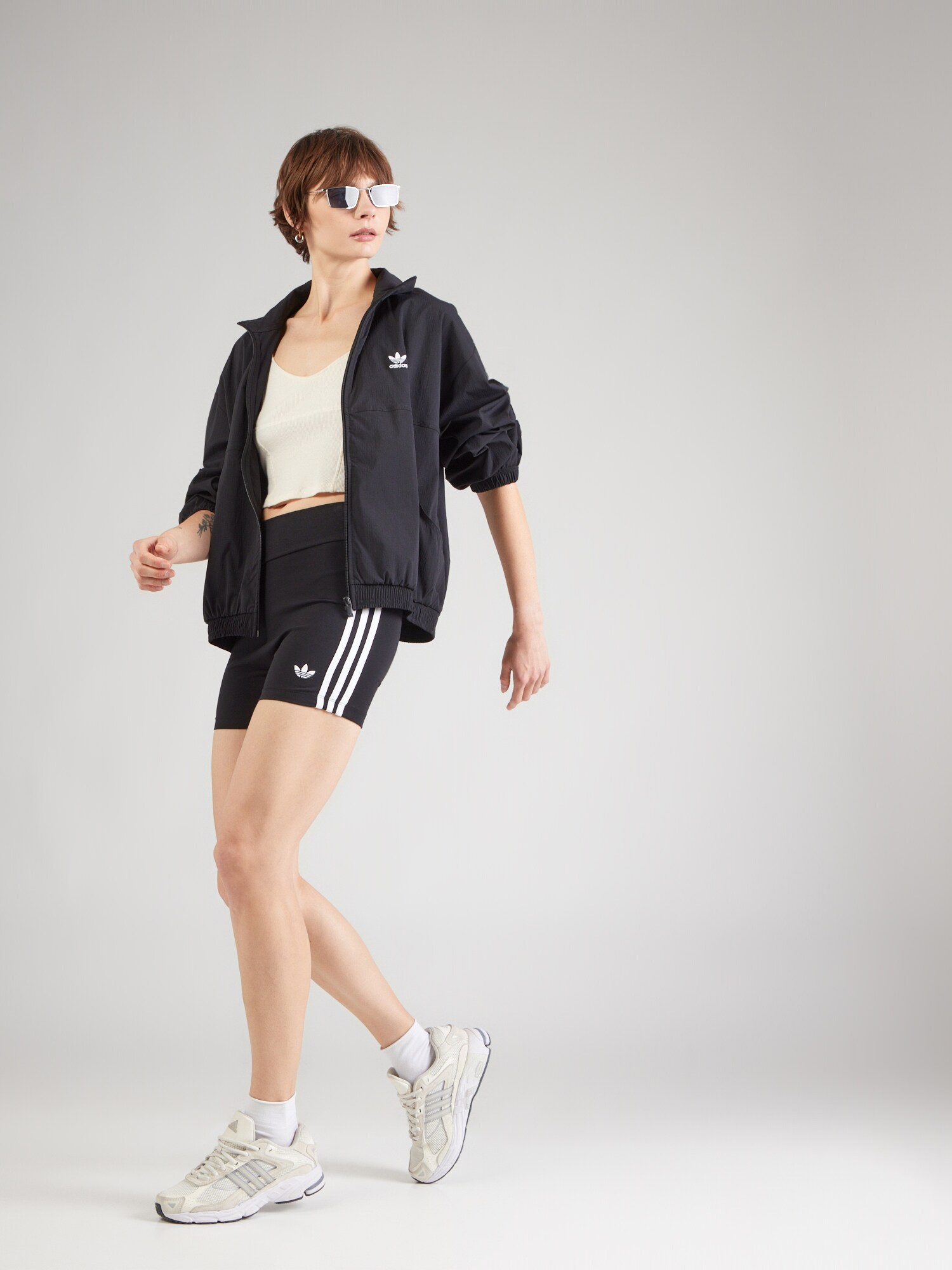 ADIDAS ORIGINALS Pantalón '3 STRIPES'  negro / blanco – imagen 4