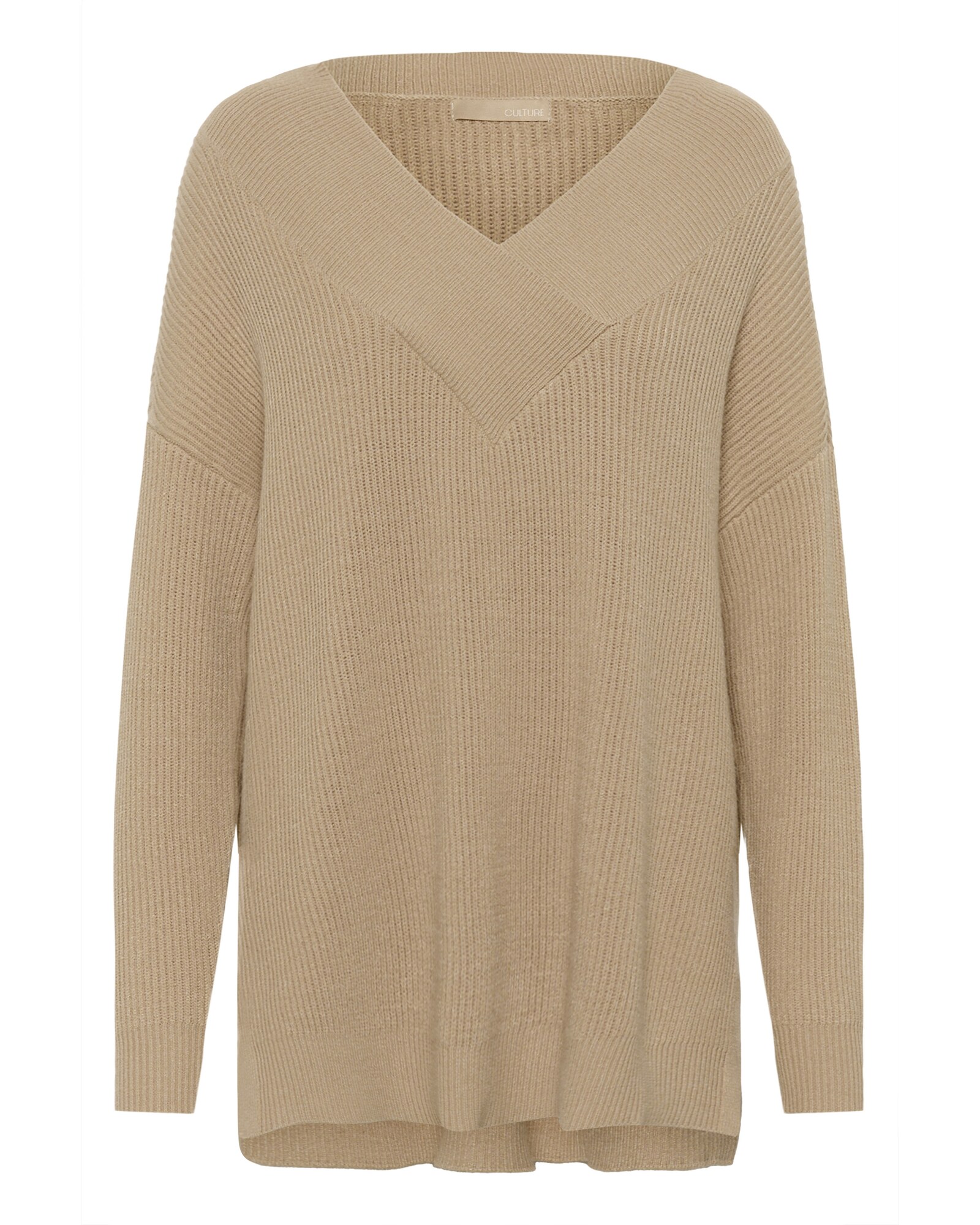 CULTURE Jersey 'Olivia' beige oscuro