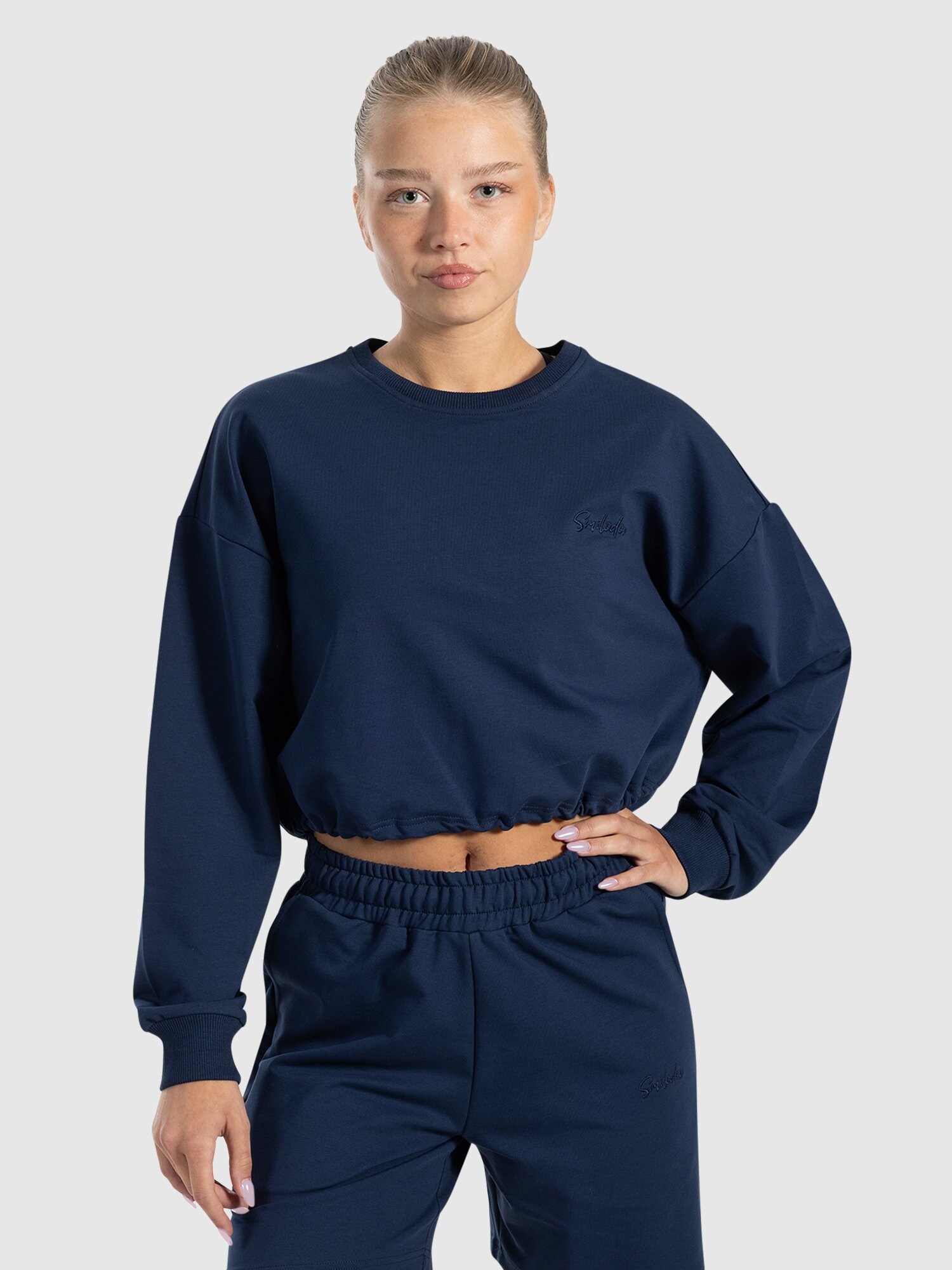 Thumbnail - Smilodox Crop Sweatshirt  Triana