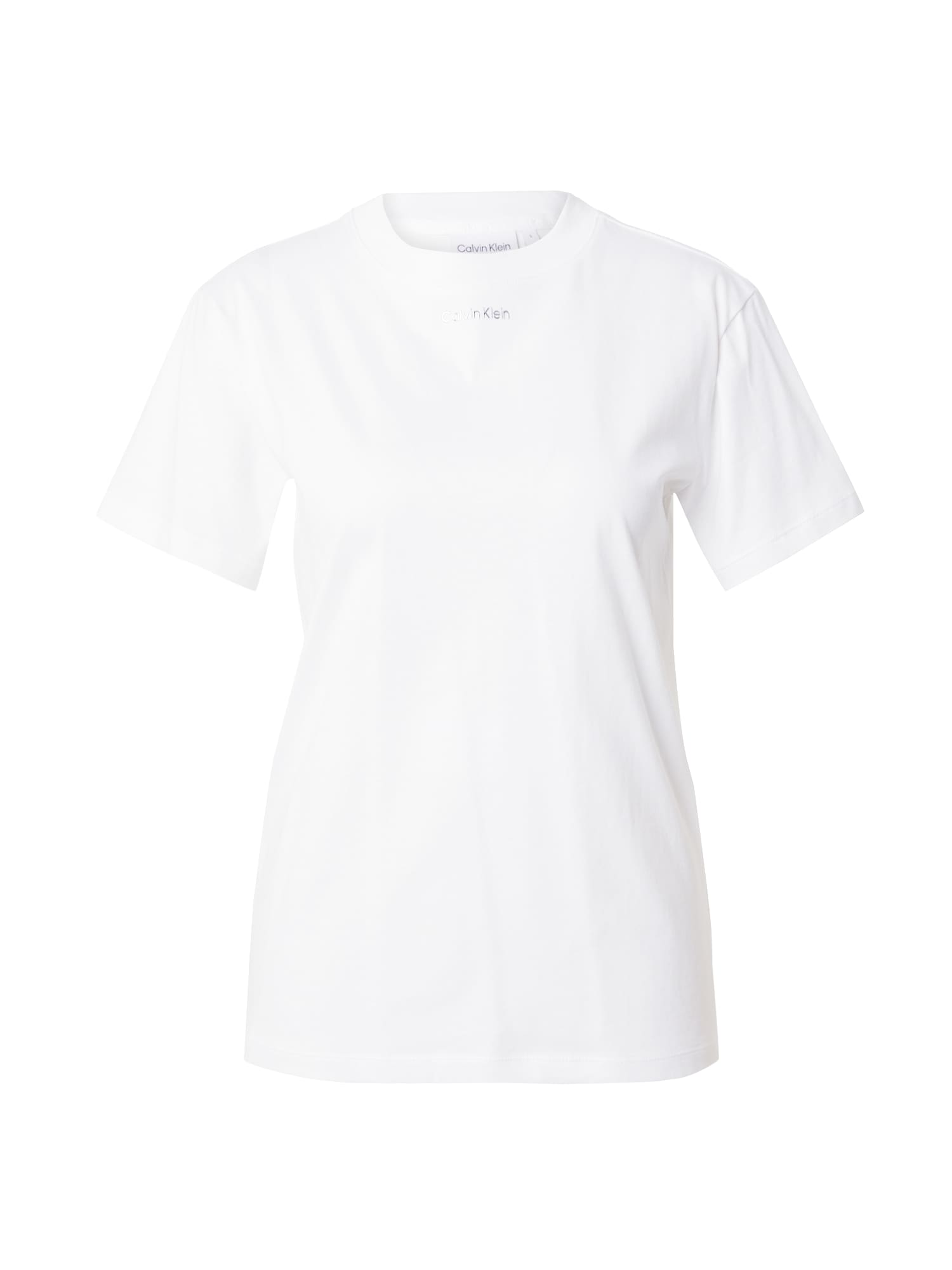 Calvin Klein Marškinėliai sidabrinė / balta