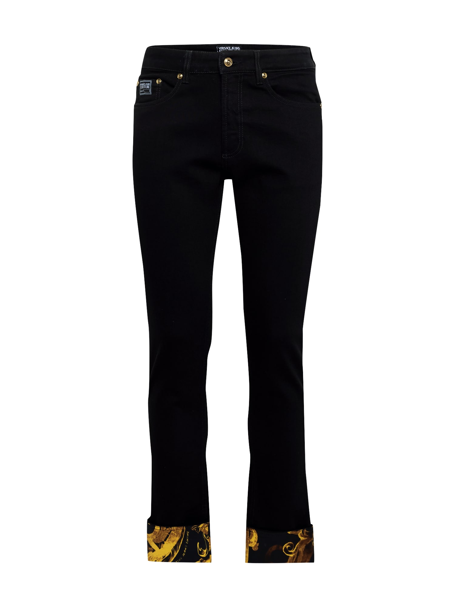 Versace Jeans Couture Džinsai '76UP508' garstyčių spalva / juodo džinso spalva