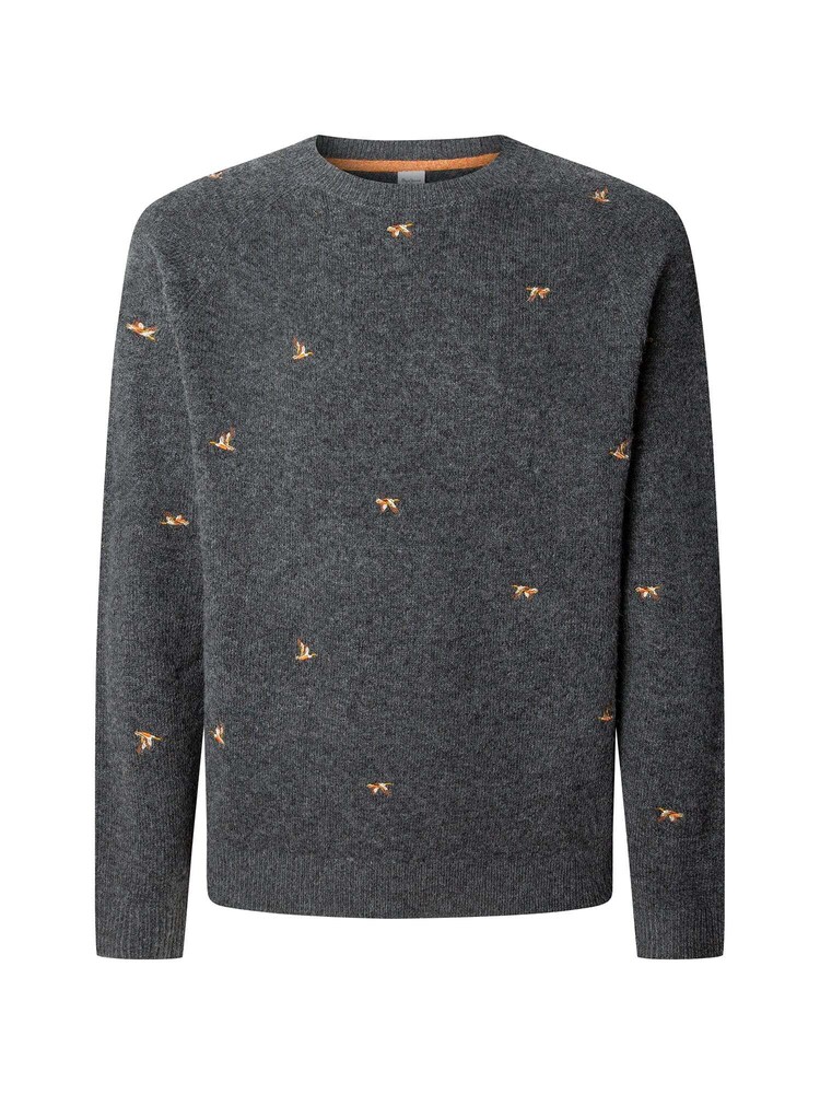 Pepe Jeans Pullover 'Prescott' Herren Größe L sand / dunkelgrau / weiß