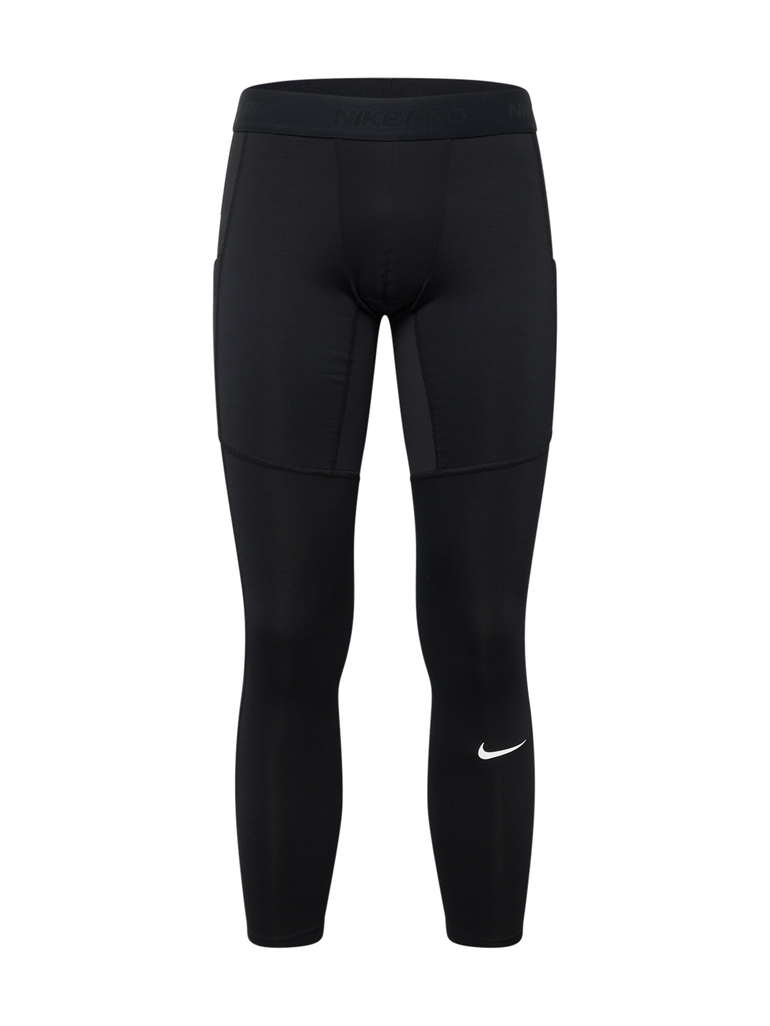 NIKE Športové nohavice 'Pro'  čierna / biela