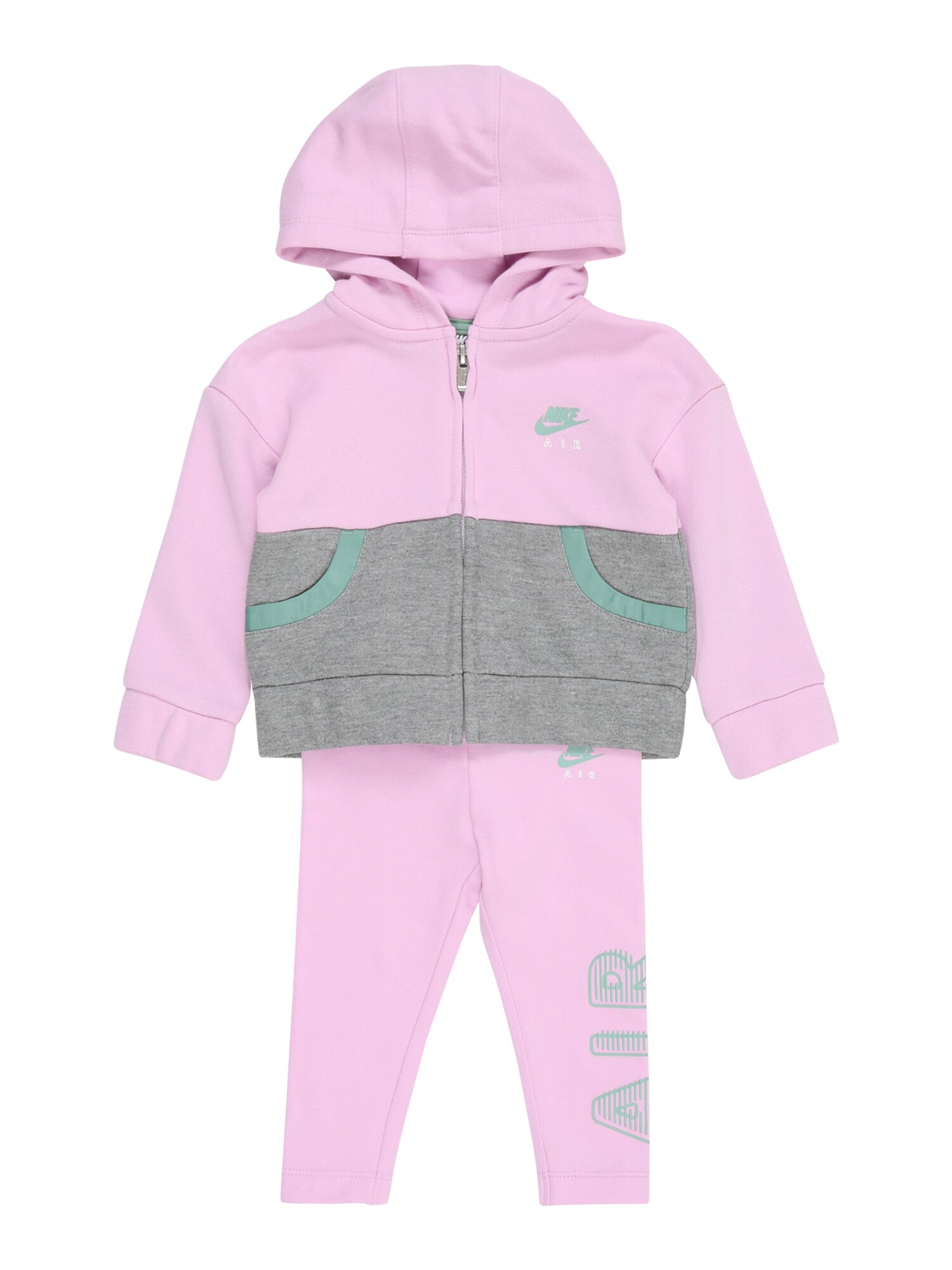 Nike Sportswear Laisvalaikio kostiumas  rožinė / pilka