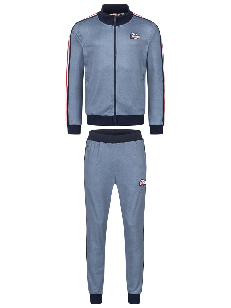 LONSDALE Trainingsanzug 'GAIRSAY' Herren Größe S blau / navy / rot / weiß