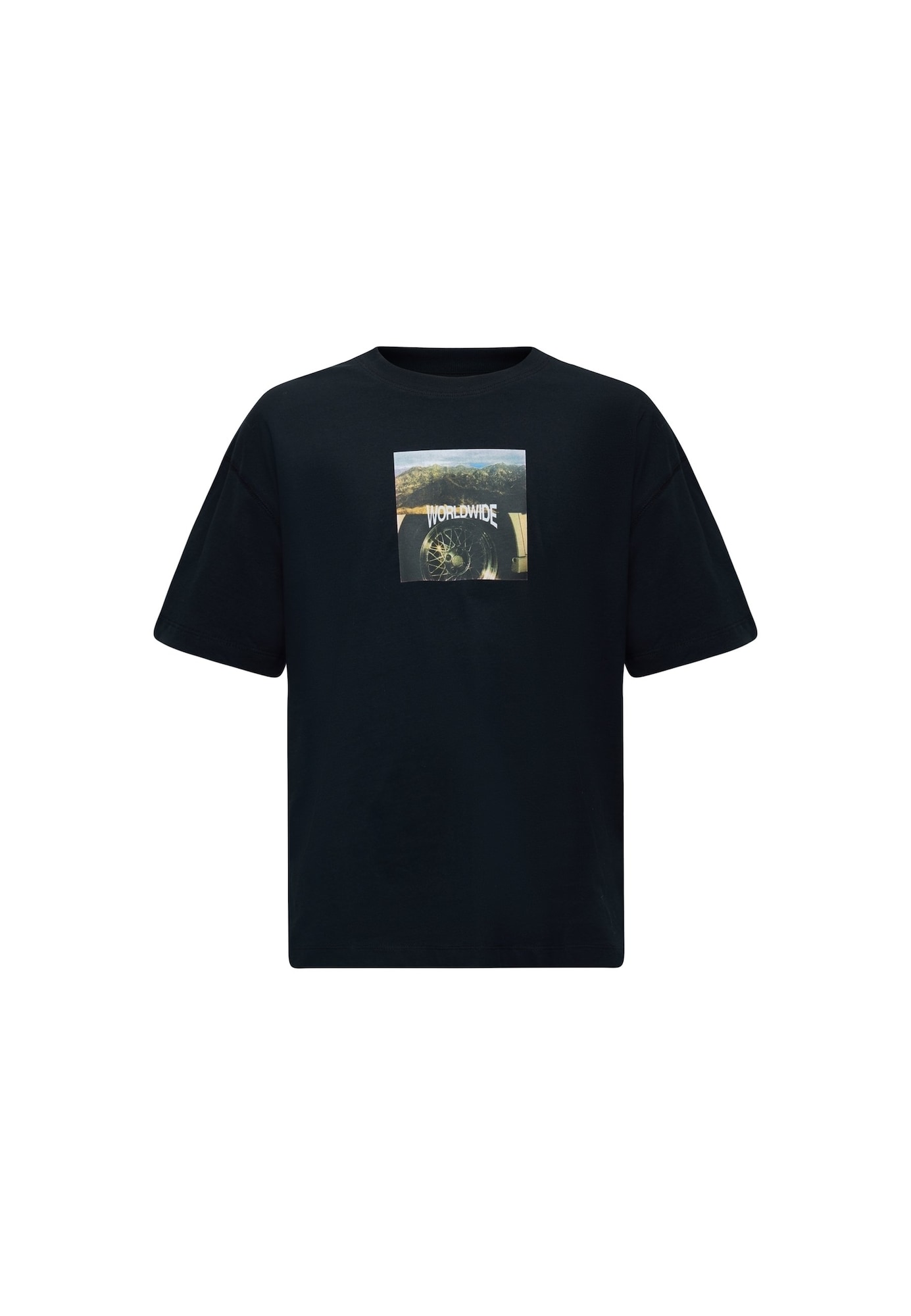JACK & JONES Camiseta 'JCOECHO' azul cielo / caramelo / greige / negro