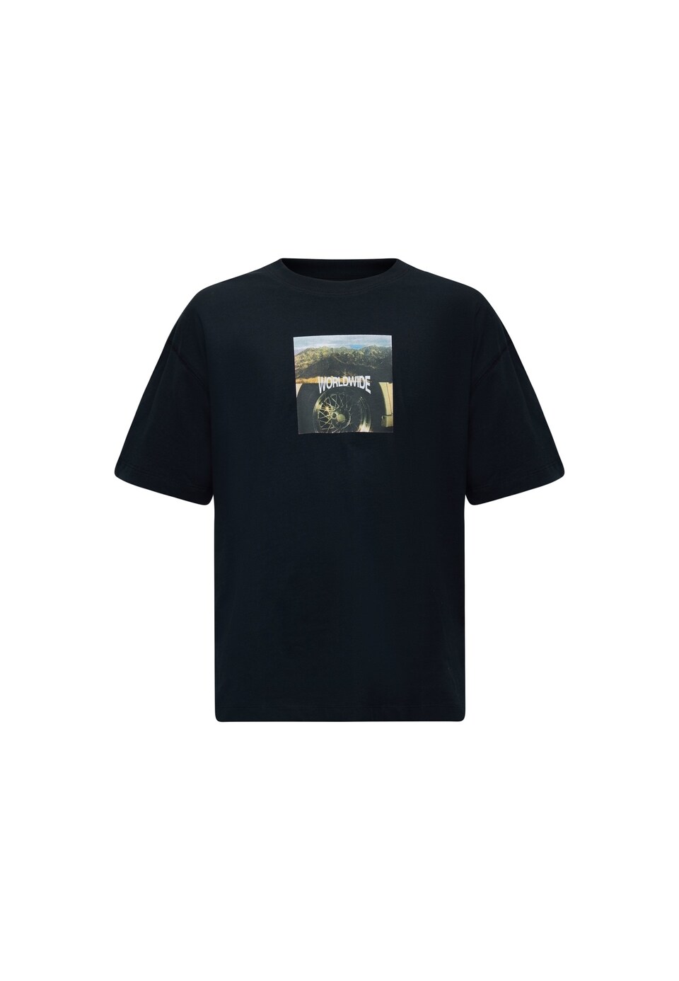 T-shirt 'JCOECHO' himmelsblå / karamell / greige