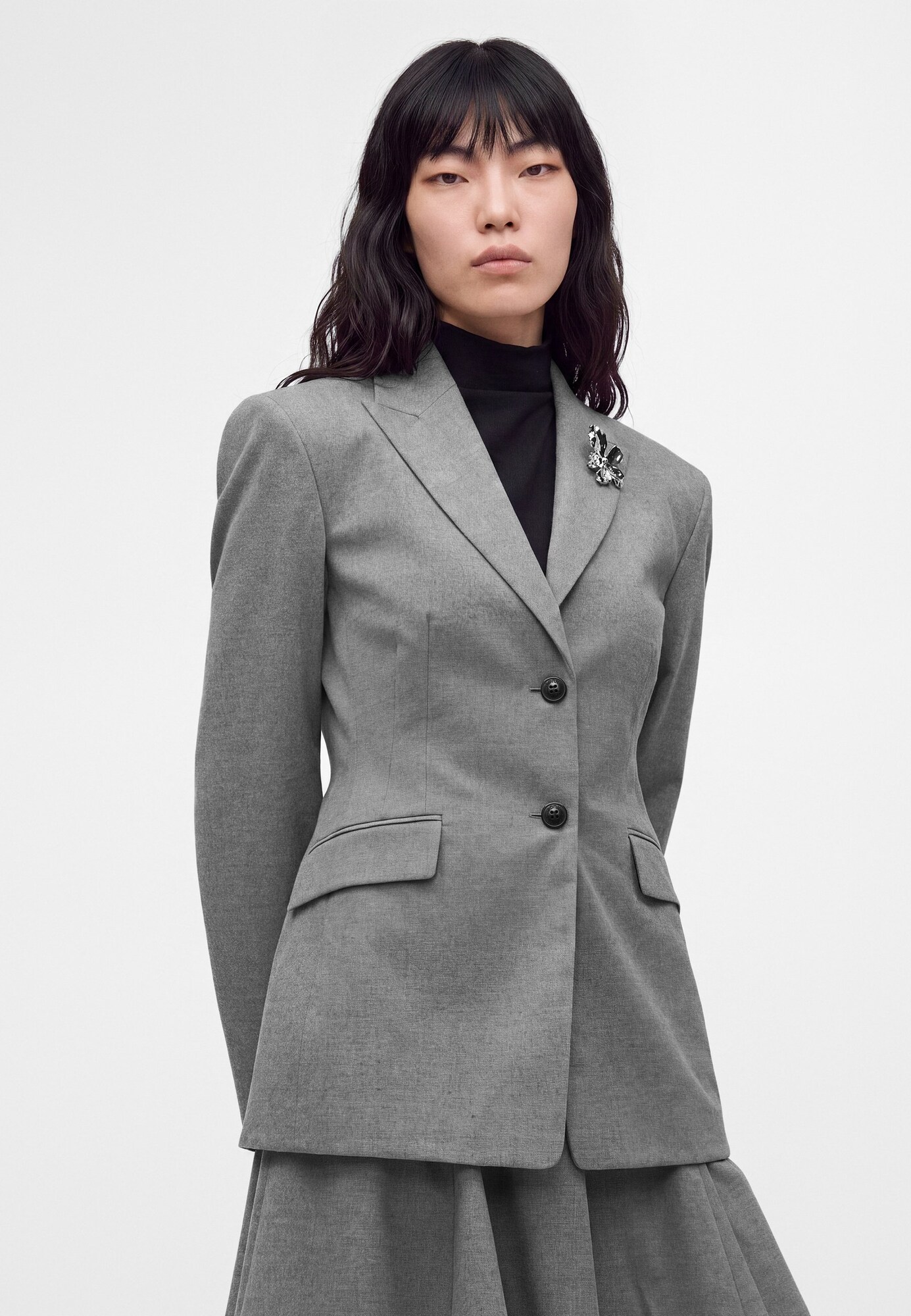 HUGO Blazer 'Asmalla' gris moteado – imagen 3