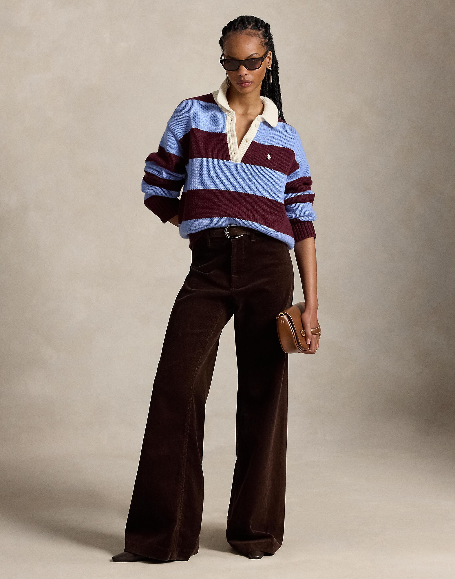 Polo Ralph Lauren Jersey  azul real / rojo vino / blanco – imagen 4