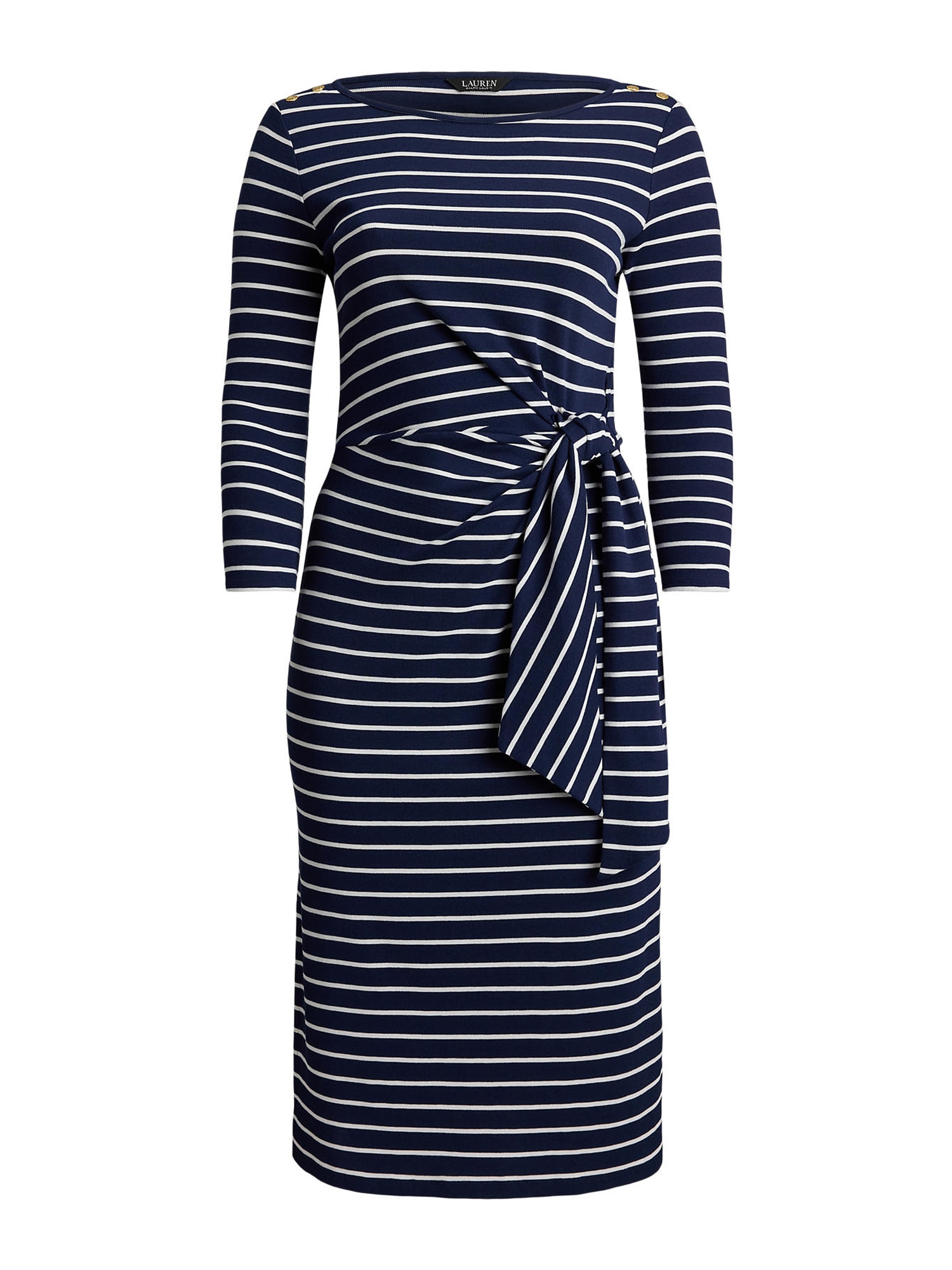 Lauren Ralph Lauren Plus Rochie VAYRA  bleumarin / alb