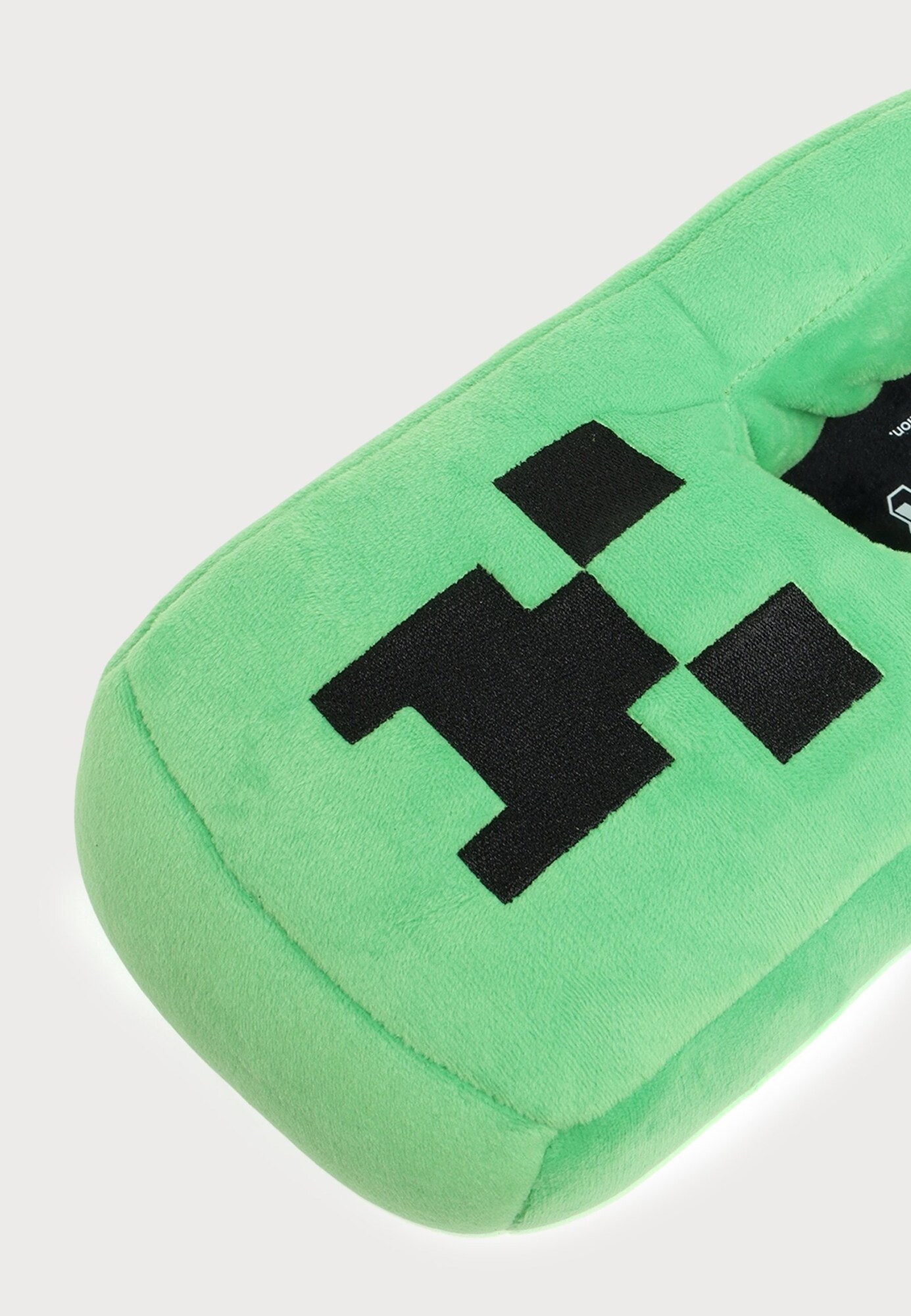 Lindex Zapatillas de casa 'Minecraft' verde claro / negro – imagen 2