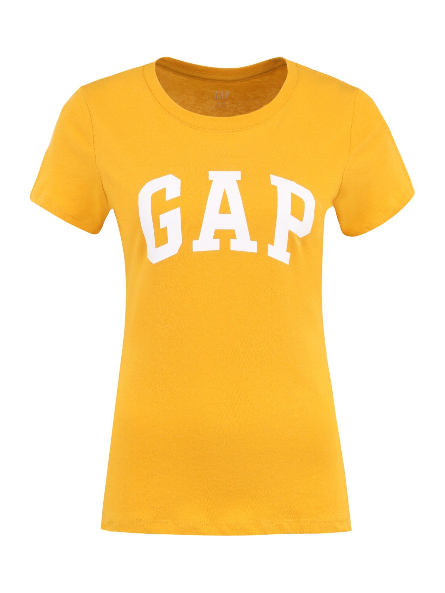 Gap Petite Marškinėliai aukso geltonumo spalva / balta