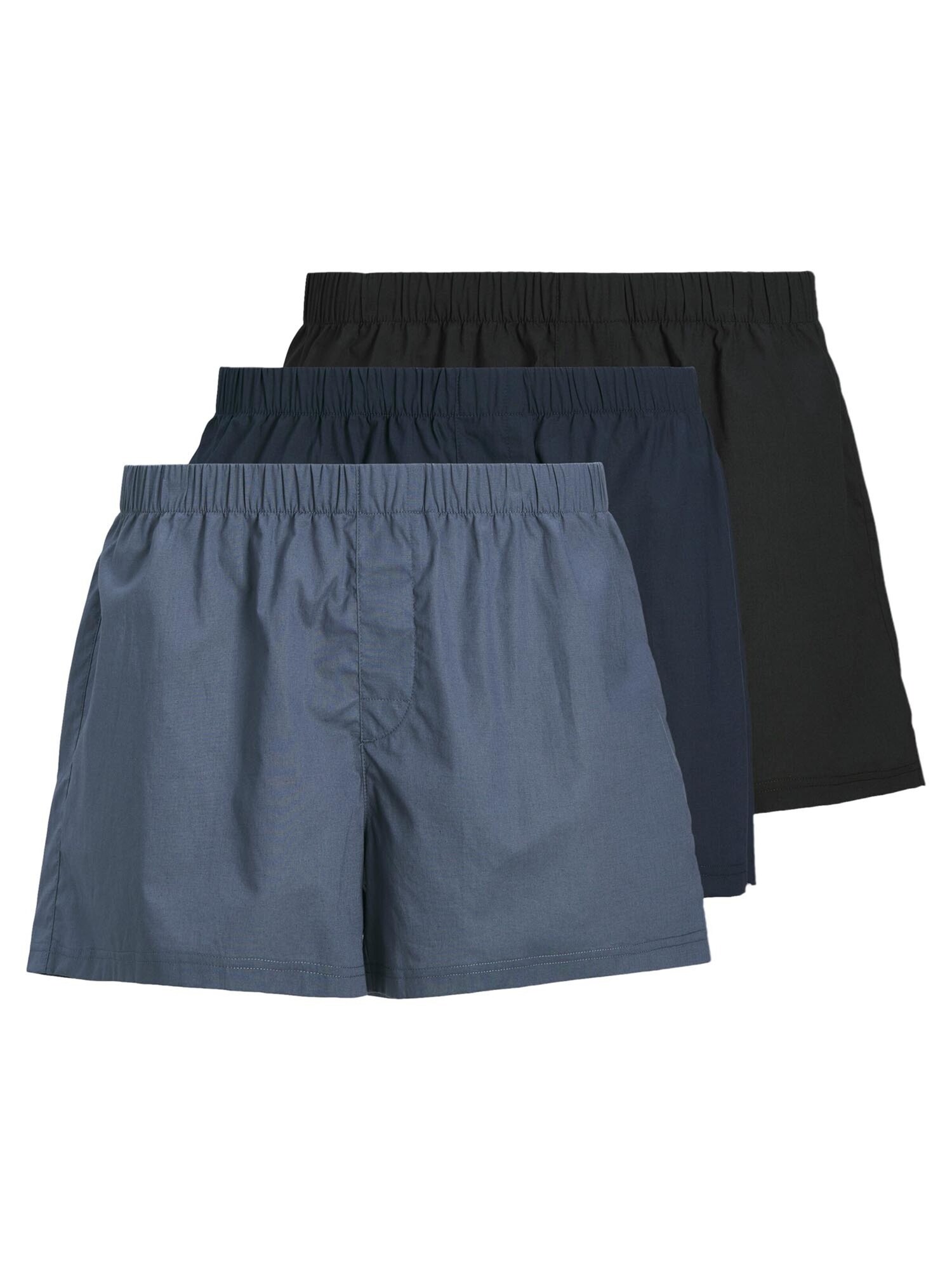 JACK & JONES Boxeri 'Milano'  albastru / bleumarin / negru
