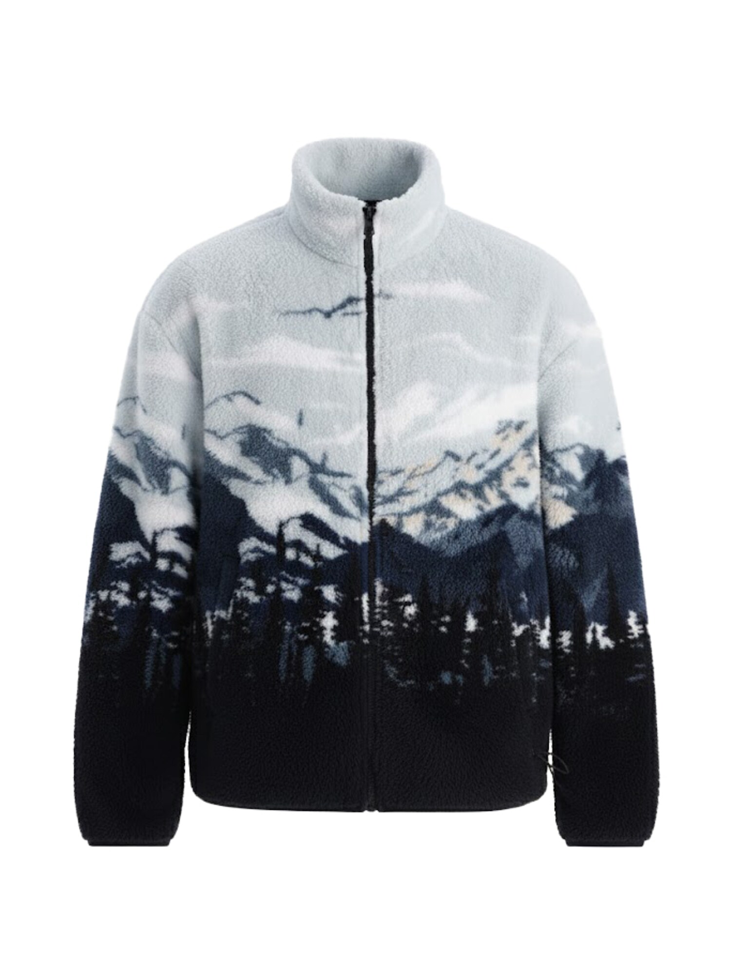 Dagi Jachetă  fleece  bleumarin / gri / negru / alb
