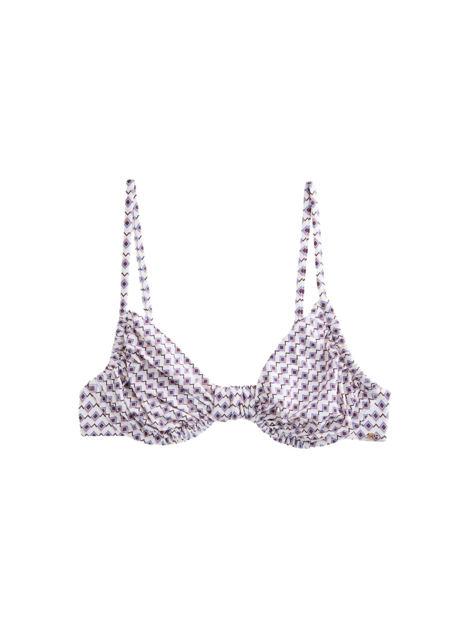 Next Bikini zgornji del  kremna / kraljevo modra / jajčevec / pastelno roza
