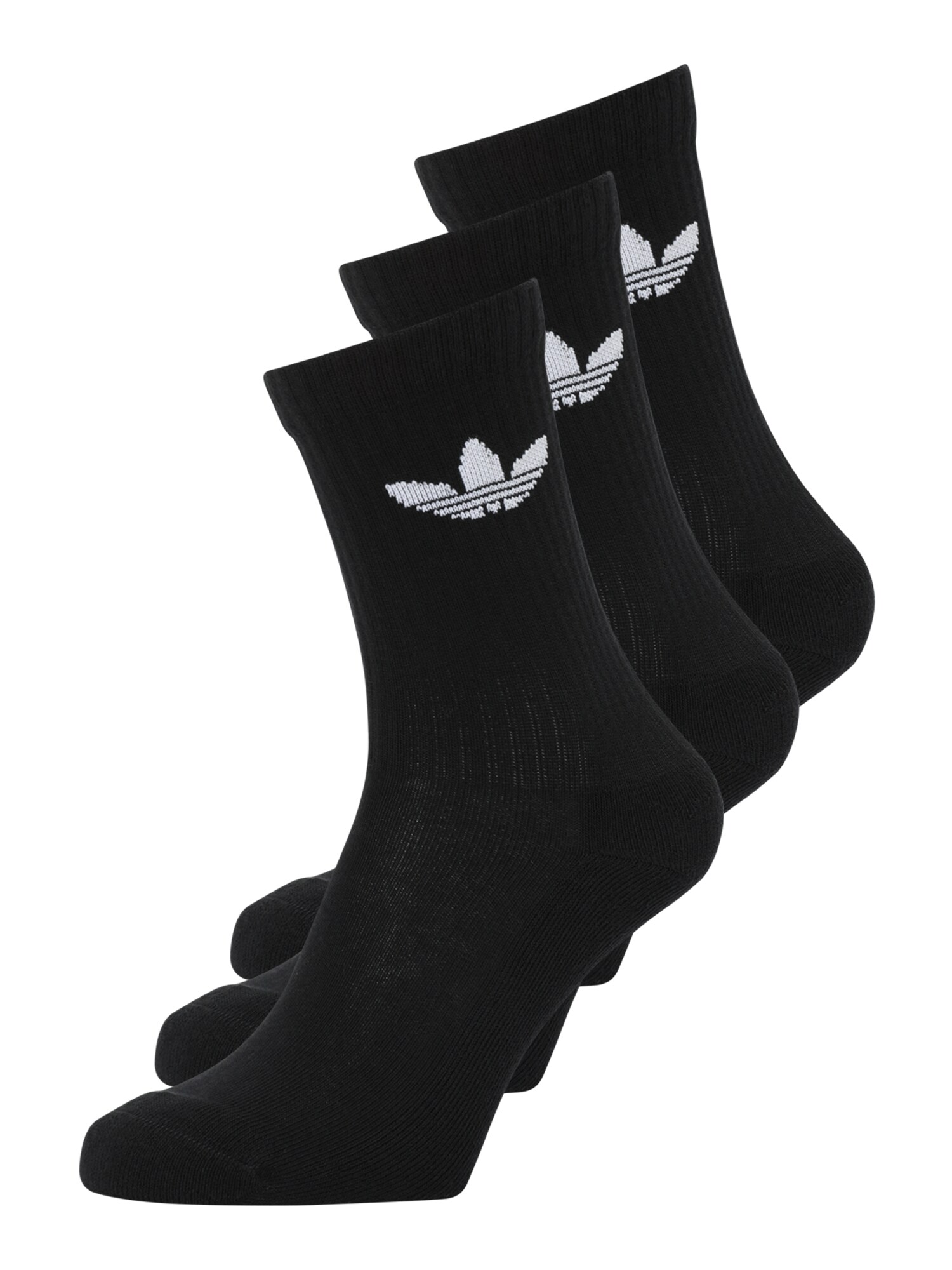ADIDAS ORIGINALS Ponožky 'Trefoil'  čierna / biela