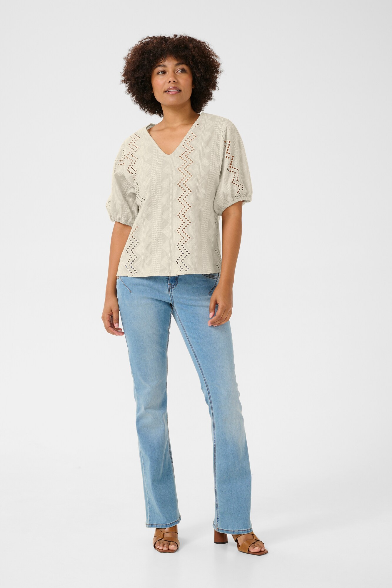 Thumbnail - Cream Bluse Brielle