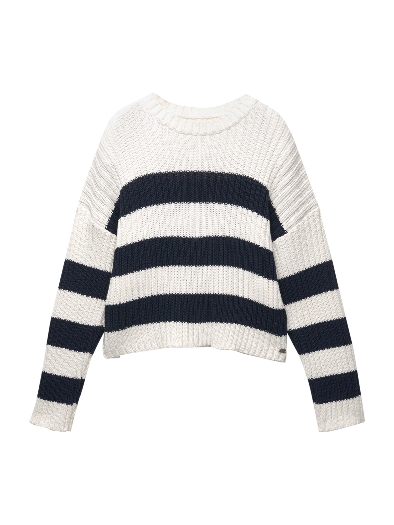 Pull&Bear Pulover PACIFIC  ecru / negru