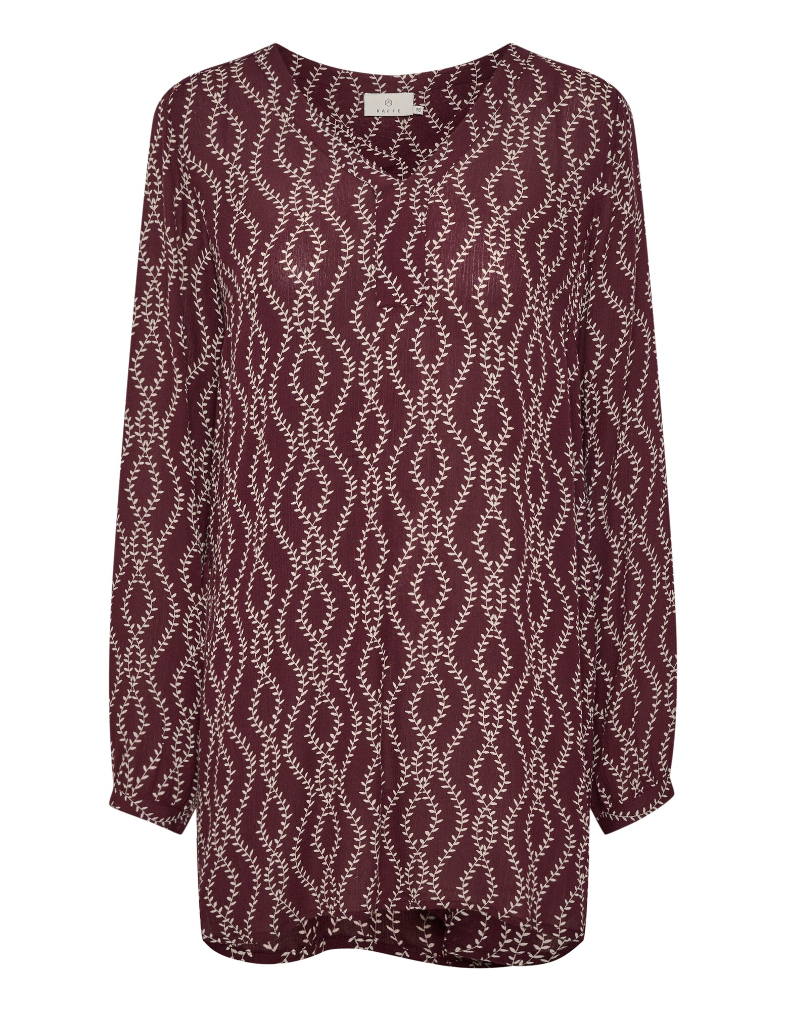 Kaffe Tunika 'Ronja'  burgundská / biela