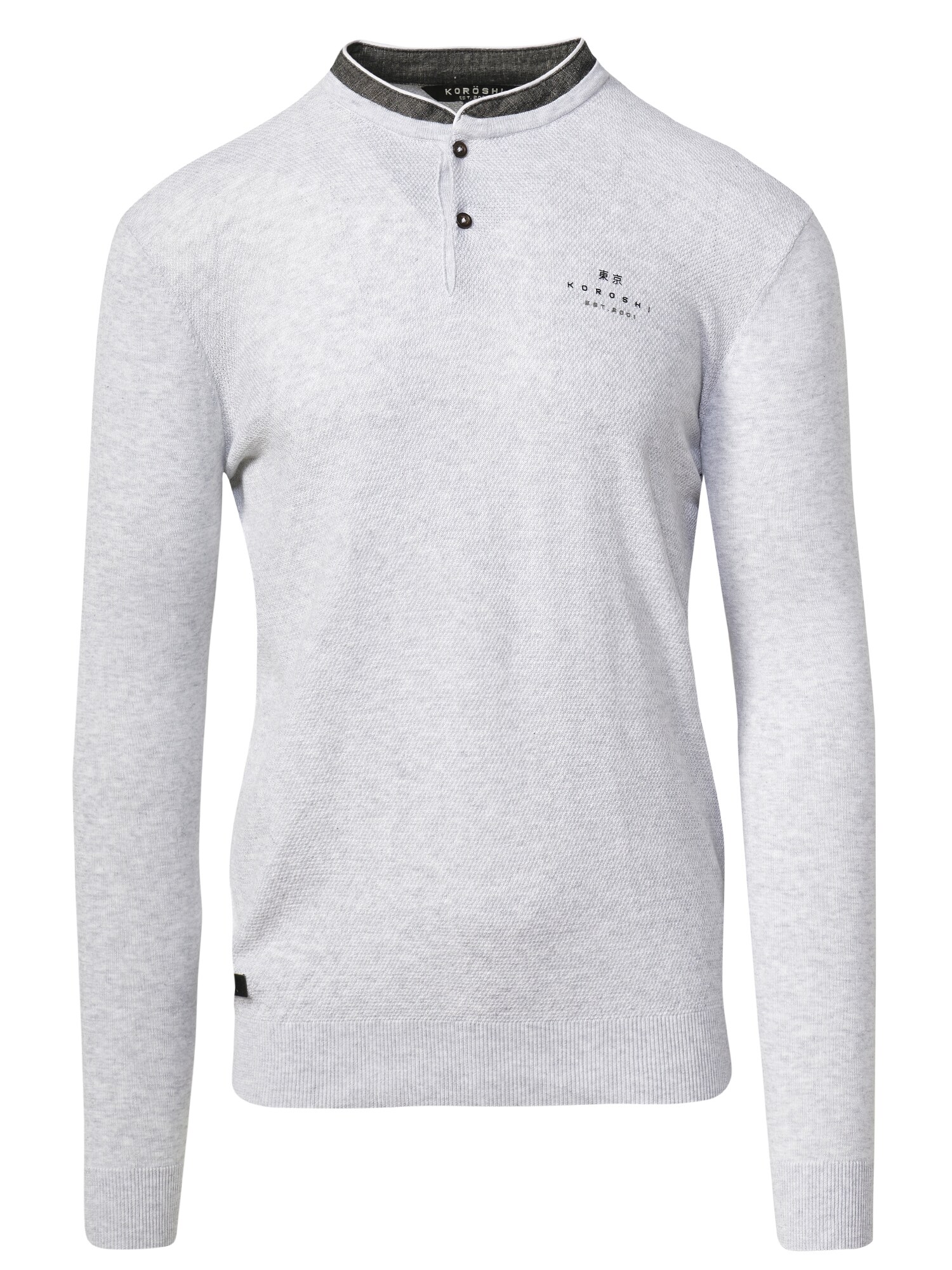 KOROSHI Tricou  gri deschis