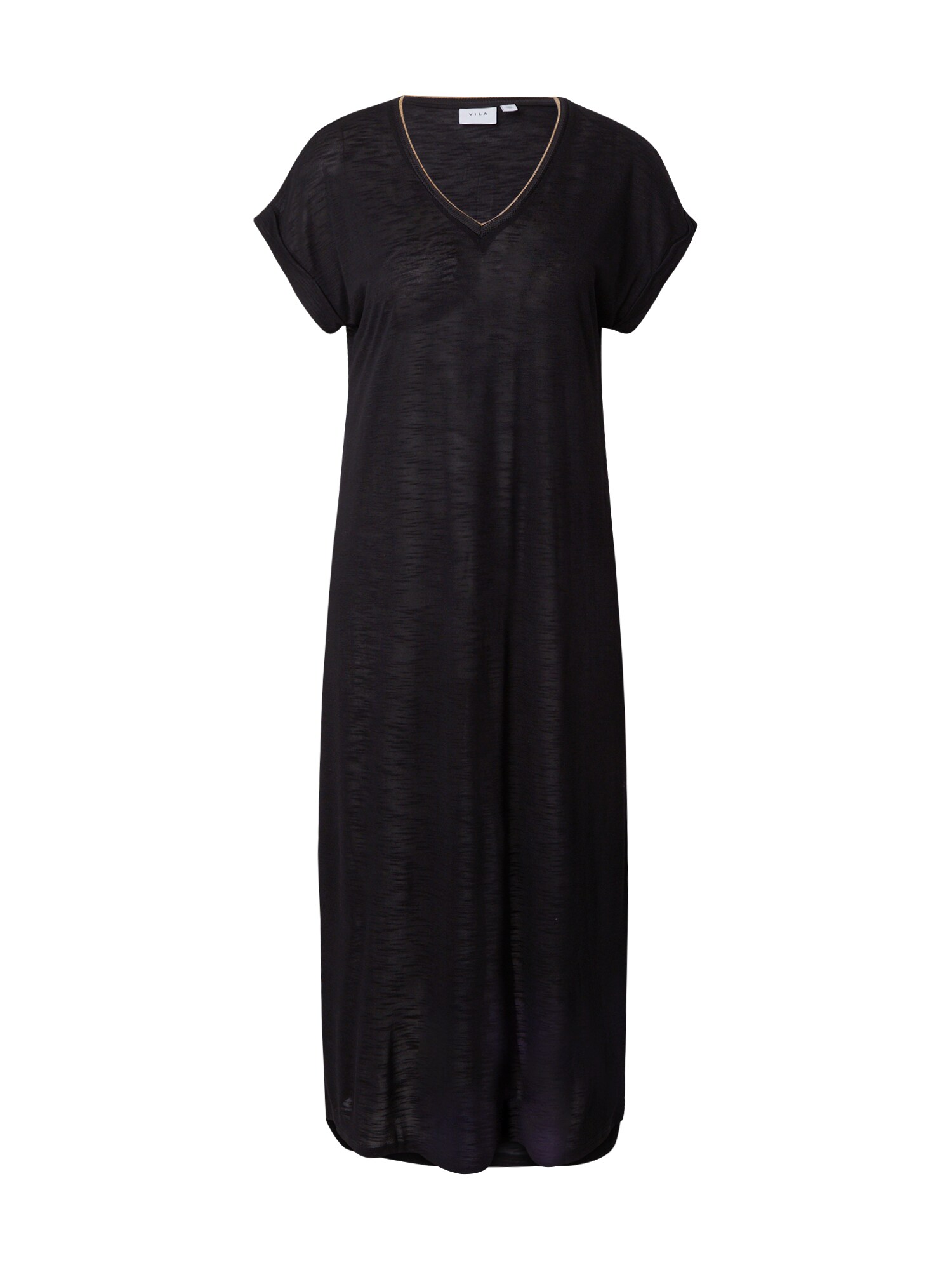 VILA Rochie NOEL  auriu / negru