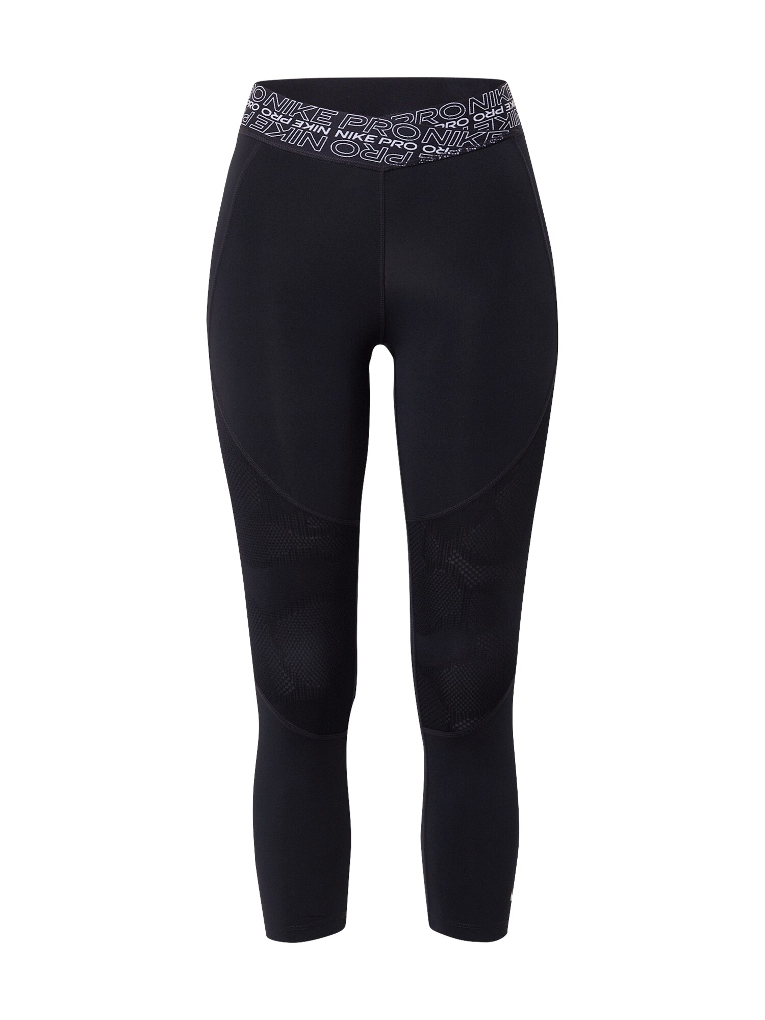NIKE Sportinės kelnės  juoda / balta